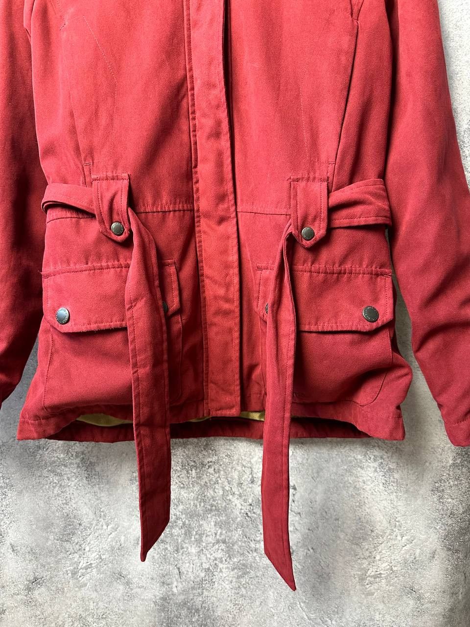 Designer × Musto × Vintage Musto Purple Label Jacket Burgundy Zip Buttons Coat Belted Size M / US 6-8 / IT 42-44 - 8 Thumbnail