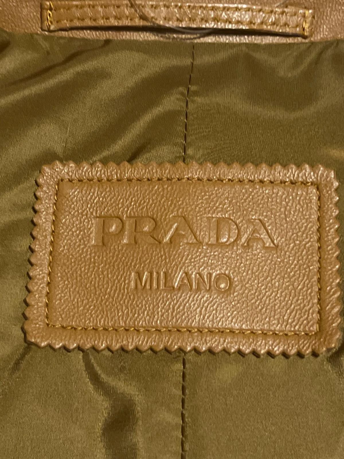 Prada Prada Leather Blazer Jacket Size XS / US 0-2 / IT 36-38 - 8 Thumbnail