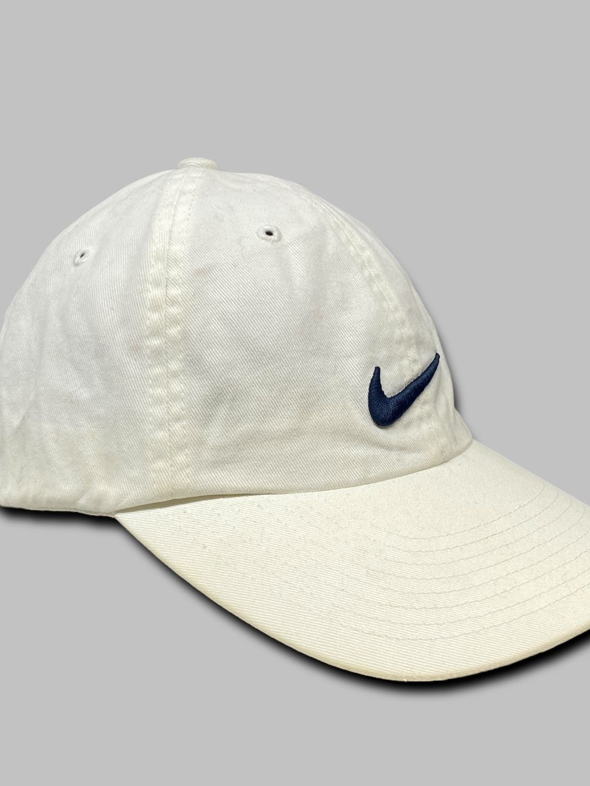Nike Nike Cap Vintage Swoosh White 90s Size ONE SIZE - 3 Thumbnail