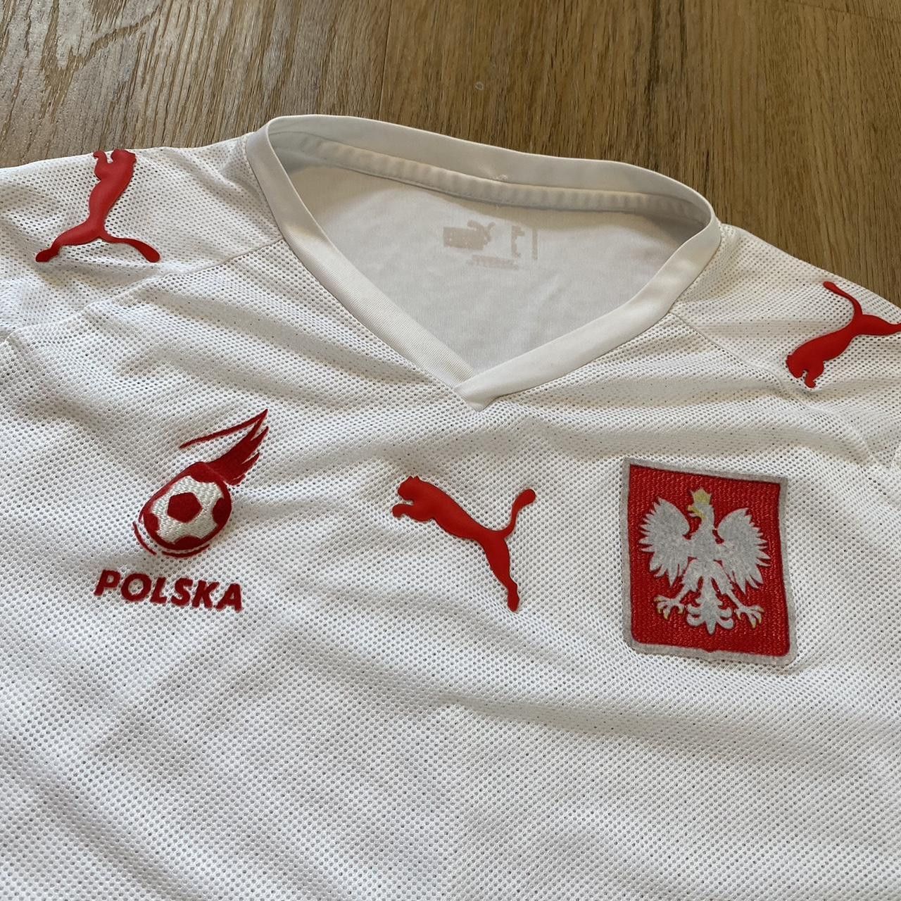 Puma 2007-08 Poland Puma Home Football Shirt Polska Size US S / EU 44-46 / 1 - 3 Thumbnail