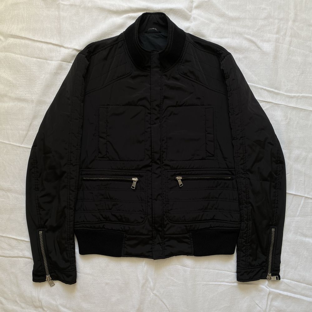 Dolce & Gabbana Dolce & Gabbana Nylon Biker Bomber Jacket Size US XL / EU 56 / 4 - 1 Thumbnail