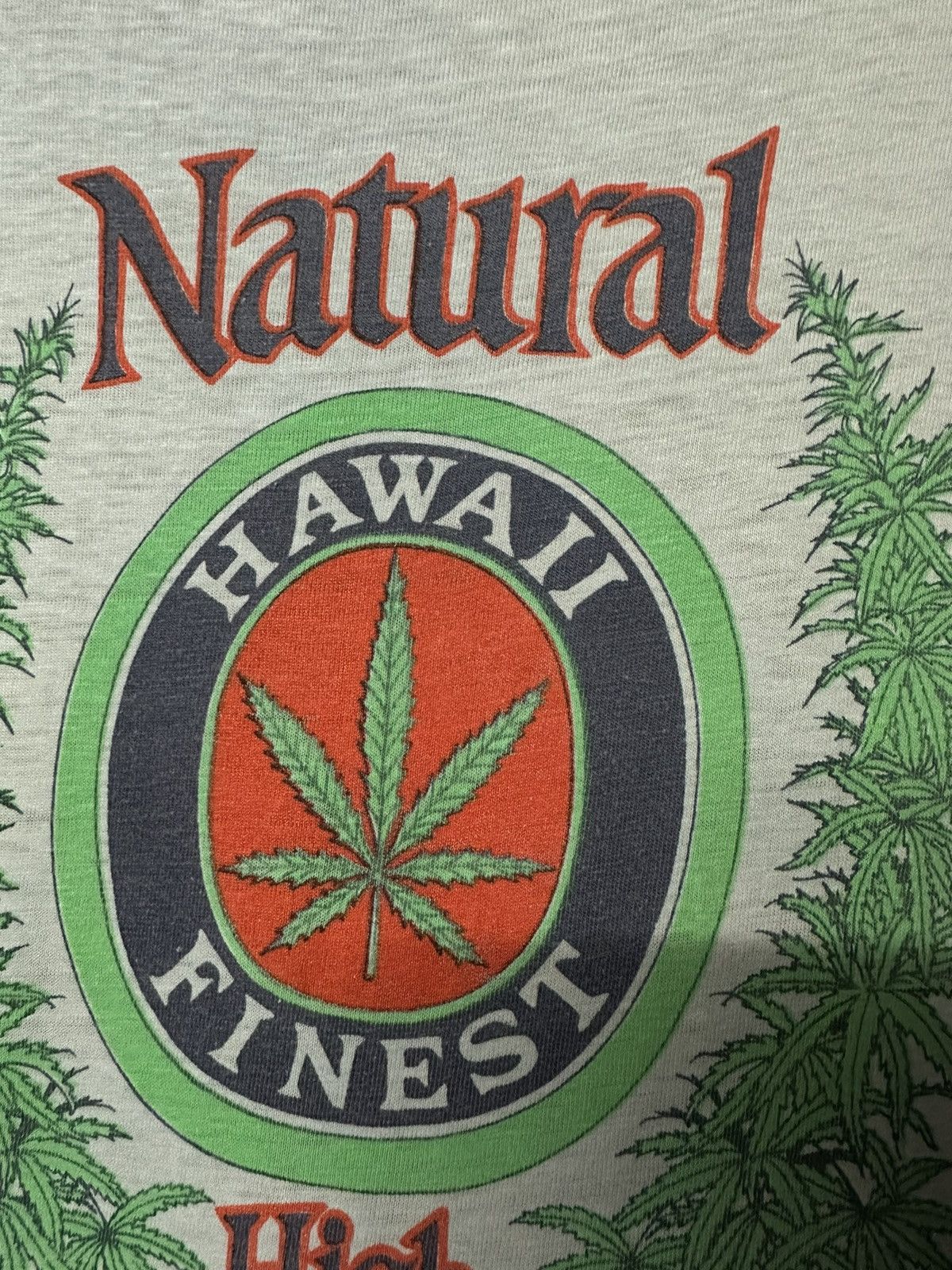 Vintage Vintage 90s Marijuana Natural High Hawaii Finest Distressed Size US XL / EU 56 / 4 - 4 Thumbnail