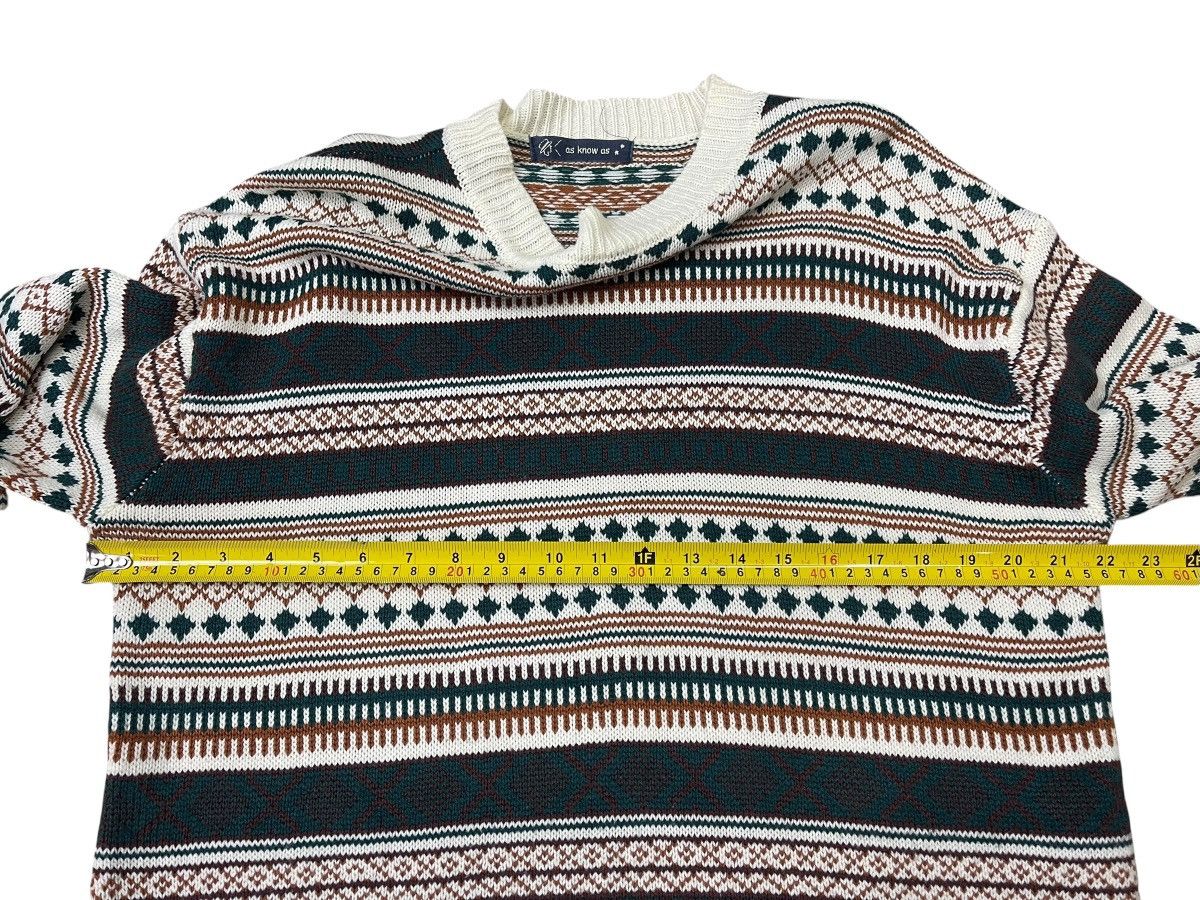 Japanese Brand Vintage As Know As Knitwear Aztec Sweater Size M / US 6-8 / IT 42-44 - 5 Thumbnail