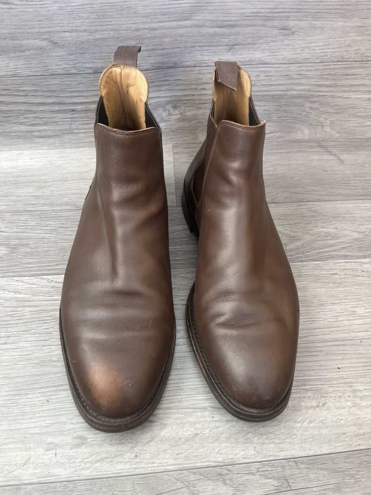 Crockett & Jones Crockett and jones chelsea brown leather boots Size US 11 / EU 44 - 2 Thumbnail