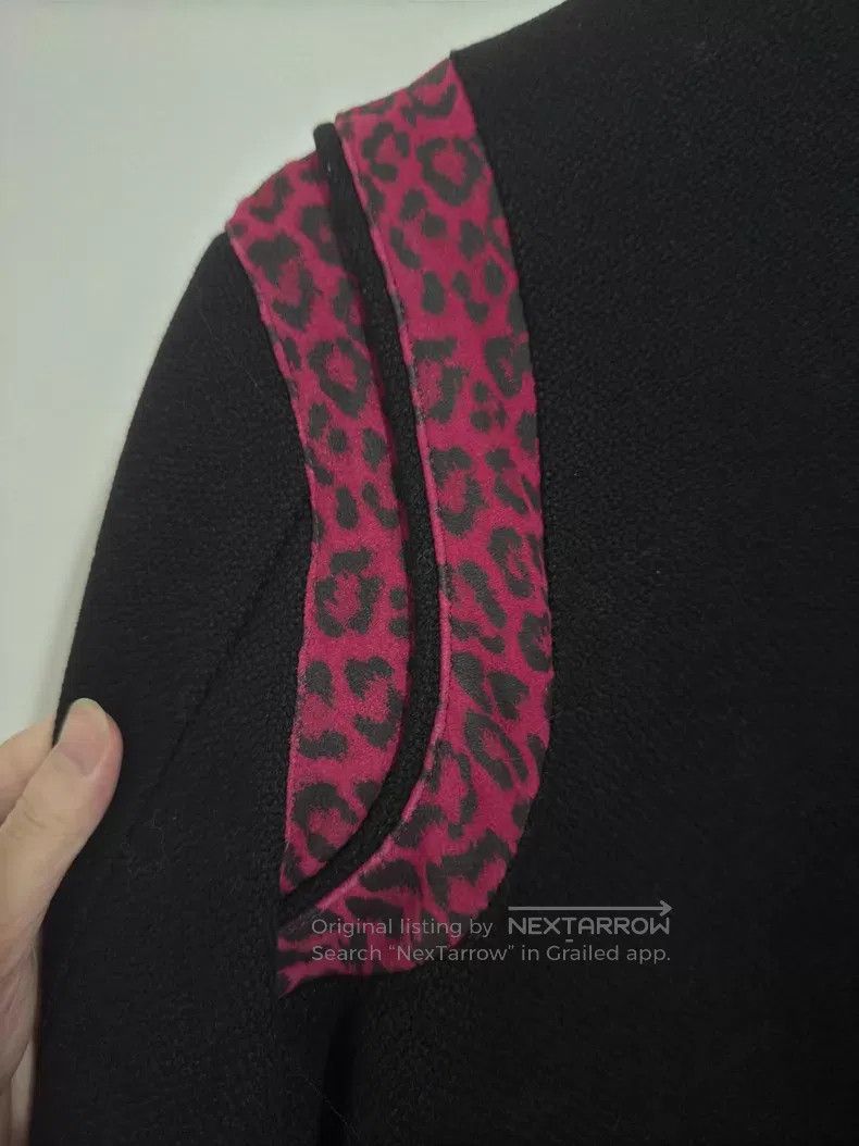 Saint Laurent Paris Saint Laurent Paris Black and Purple Lamb Fur Leopard Prin Size XS / US 0-2 / IT 36-38 - 4 Thumbnail