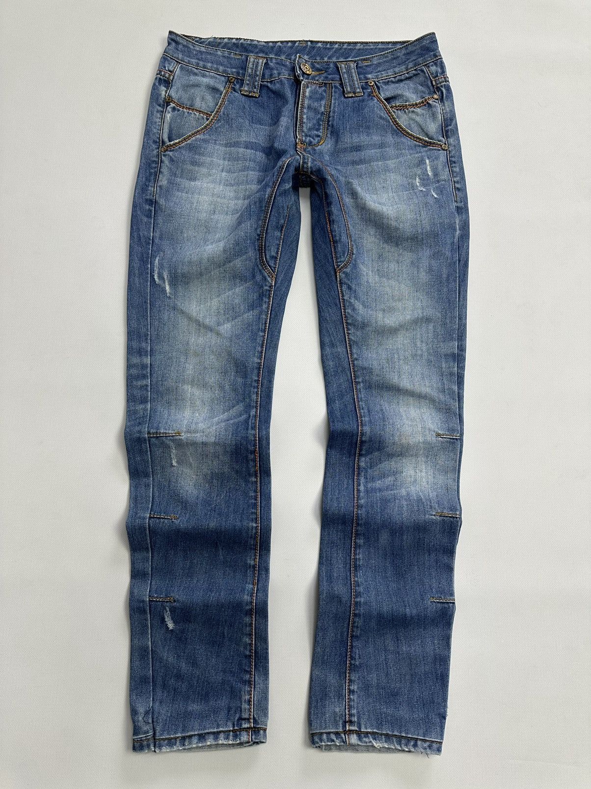 Takashi Murakami Vintage Denim Jeans Japanese Design Y2k Diesel Avantgarde Size US 32 / EU 48 - 1 Thumbnail