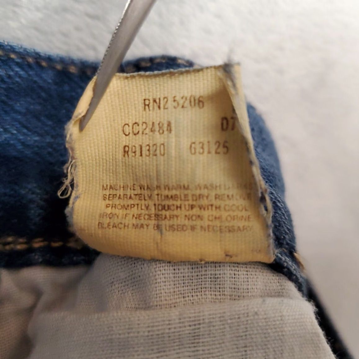 Sears VINTAGE Sears Jeans Womens 18 Blue Denim High Rise 70s Faded Made in USA Retro Size 40" / US 18 - 6 Thumbnail