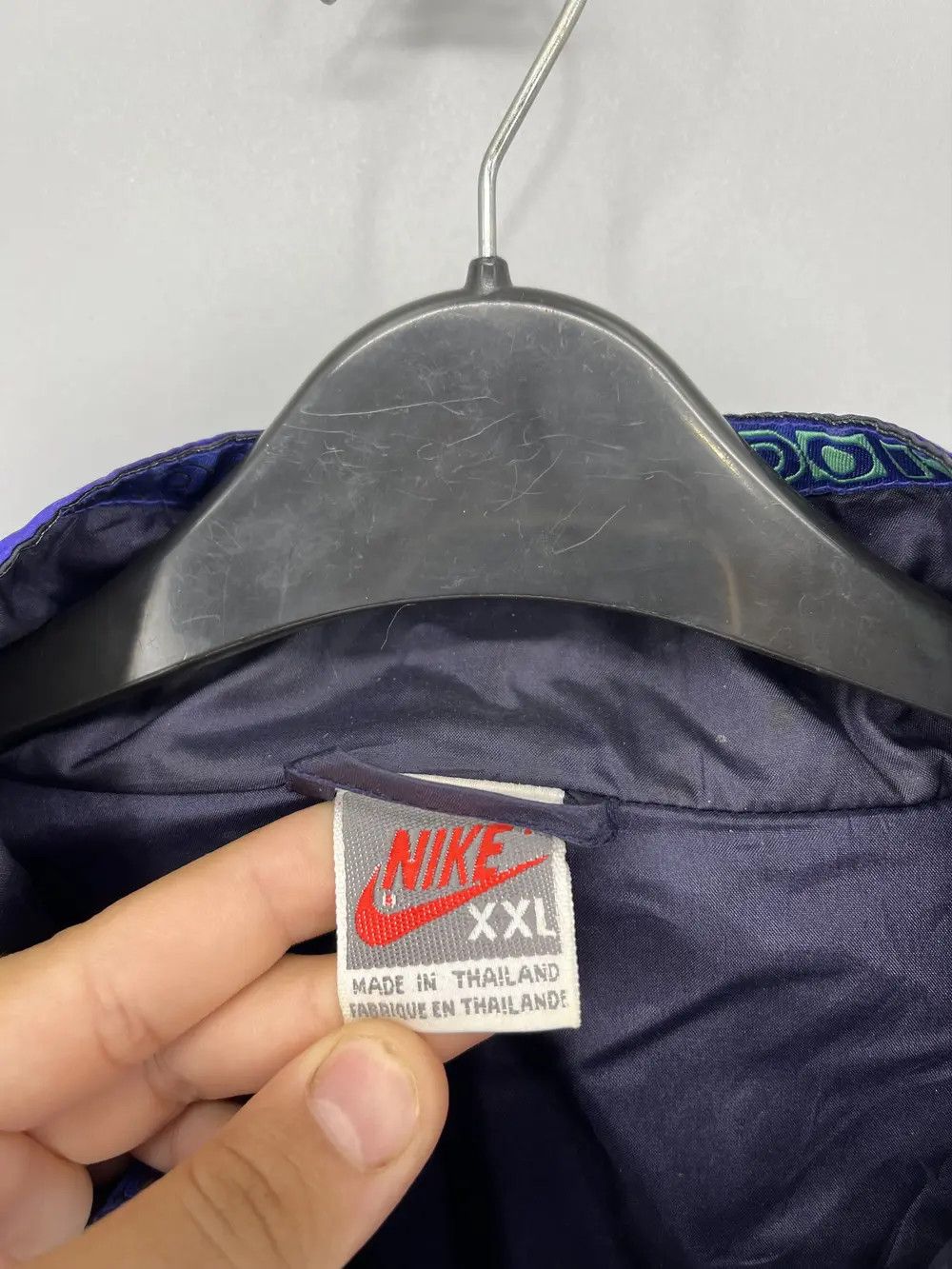 Vintage 80s Vintage Nike Just do it Nylon Track Top Jacket Size US XXL / EU 58 / 5 - 6 Thumbnail