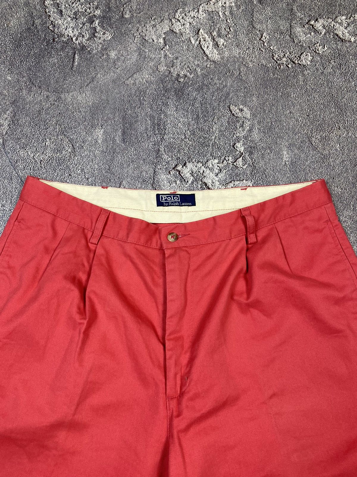 Polo Ralph Lauren Vintage 90s Polo Ralph Lauren Red Chino Shorts Preppy Style Size US 36 / EU 52 - 7 Thumbnail