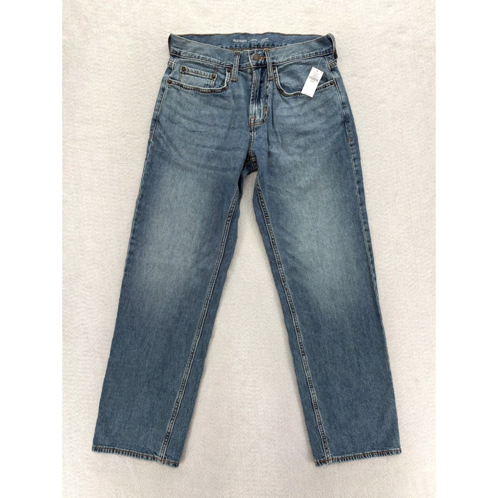 Old Navy Old Navy Jeans Mens 29x30 Blue Medium Wash Relaxed Straight Denim NWT Built-In Flex Size US 29 - 2 Thumbnail