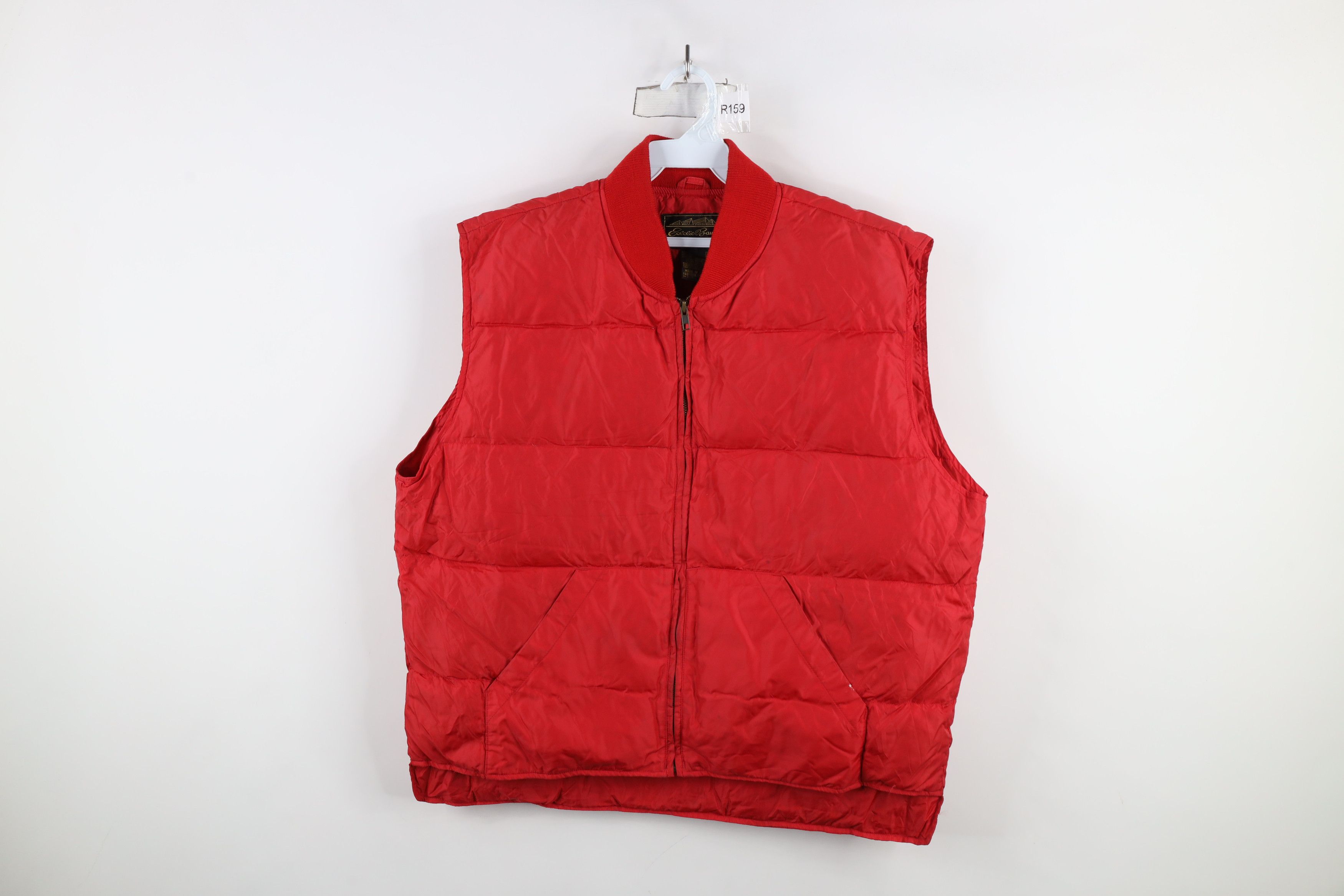 Eddie Bauer × Vintage Vintage 90s Eddie Bauer Goose Down Puffer Vest Jacket Red Size US XL / EU 56 / 4 - 1 Thumbnail