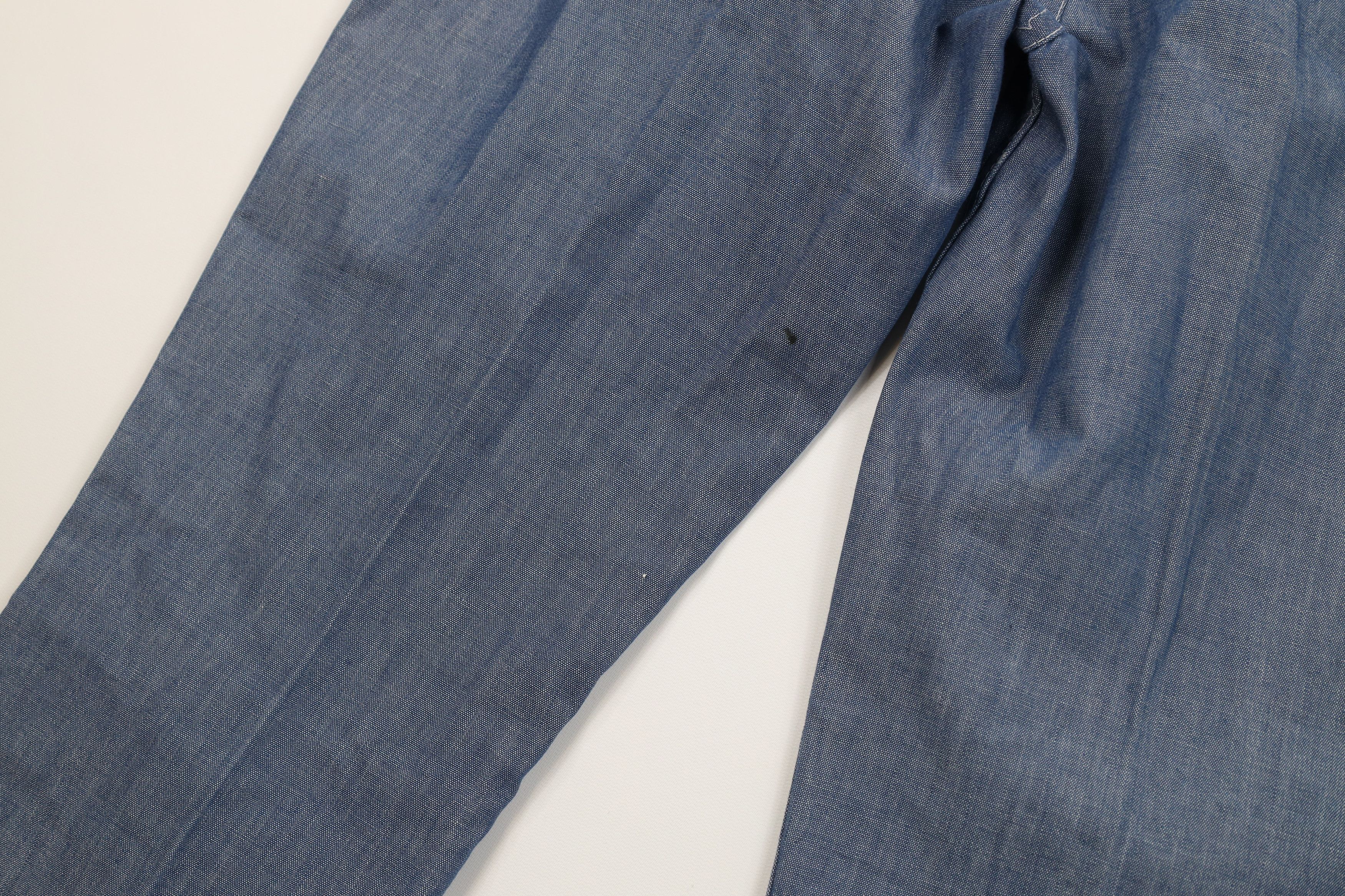 Vintage Vintage 60s Streetwear Chambray Flared Wide Leg Jeans USA Size US 34 / EU 50 - 15 Thumbnail