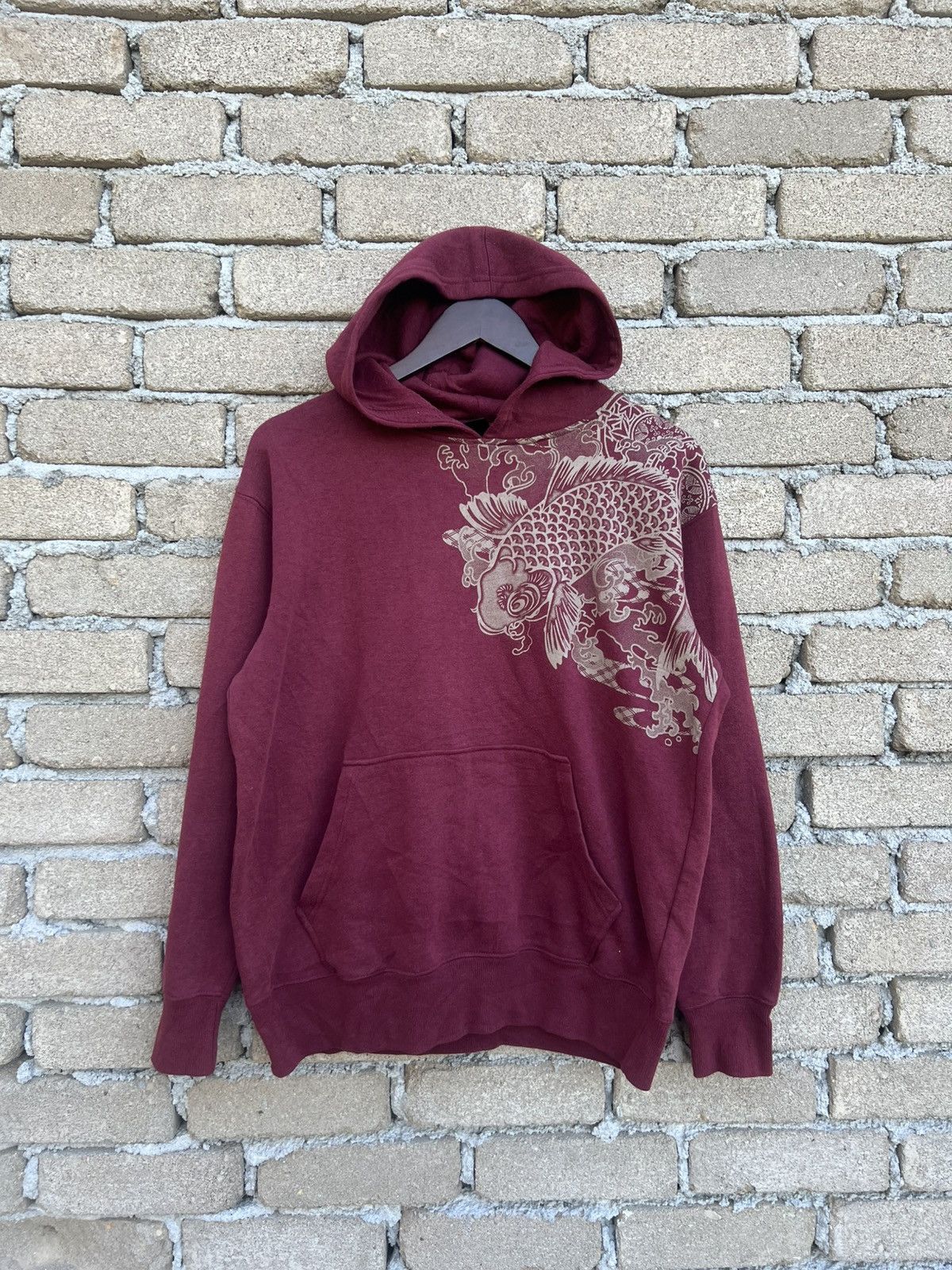 Japanese Brand Japan Koi Fish Over Print Pullover Hoodie Size US M / EU 48-50 / 2 - 2 Thumbnail