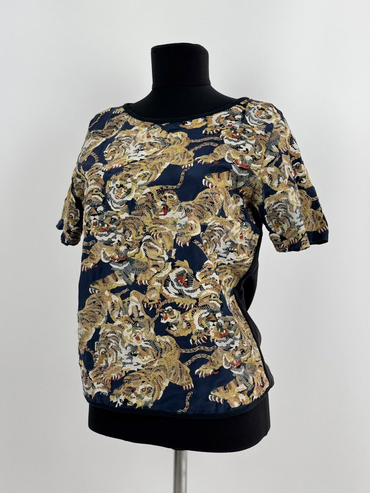 Kenzo Kenzo Paris Embroidery Tiger Multi Logo T-Shirt Size S / US 4 / IT 40 - 1 Thumbnail