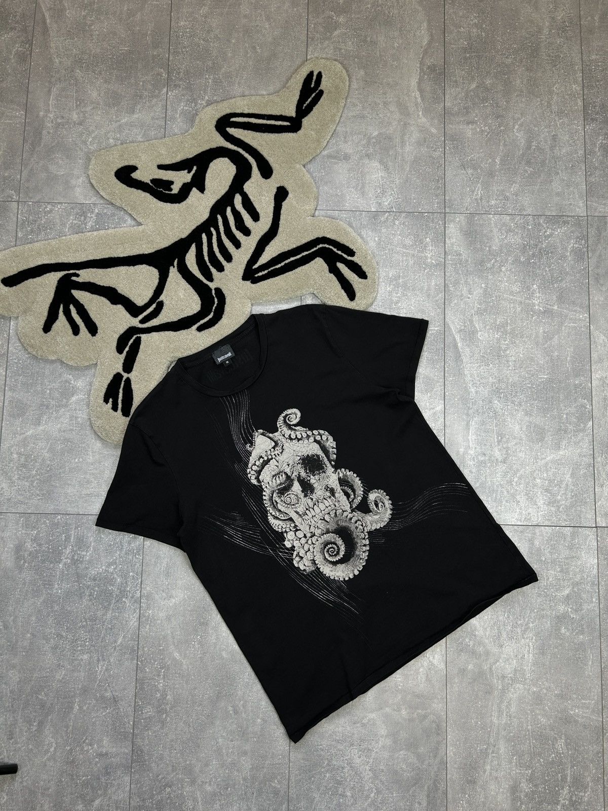 Mens Vintage Just Cavalli T-shirt luxury tee dragon Medusa