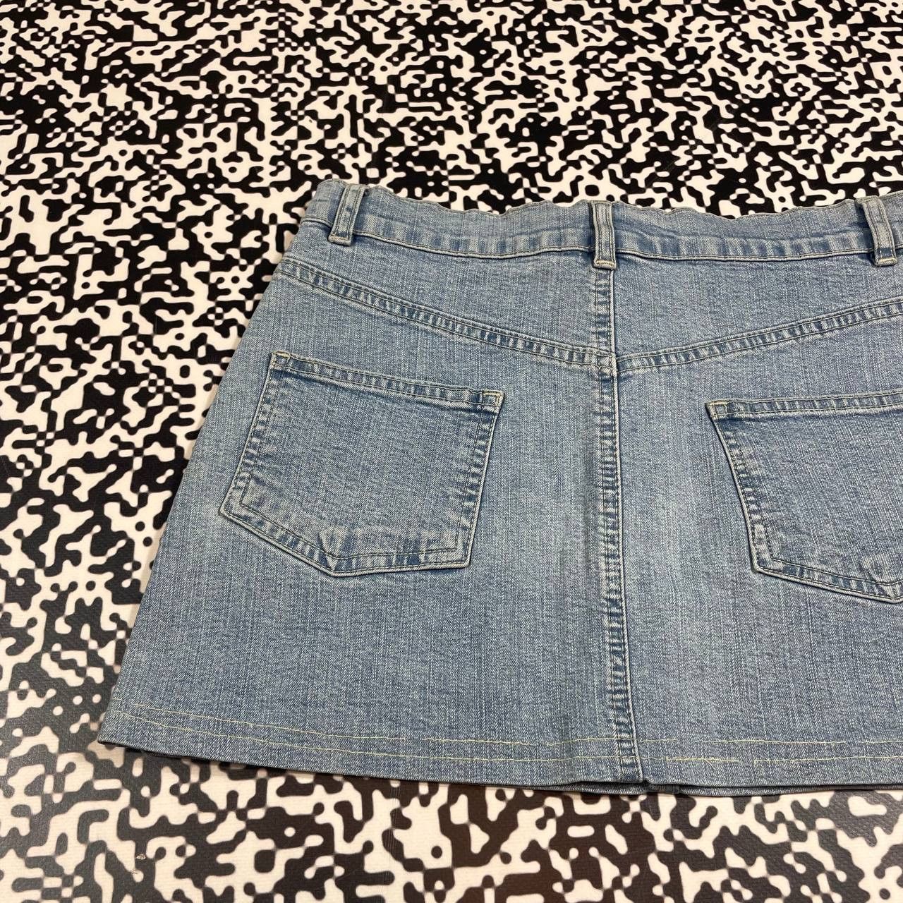 Japanese Brand Vintage Y2K Japanese Style Retro Denim Mini Skirt Size 26" / US 2 / IT 38 - 9 Thumbnail
