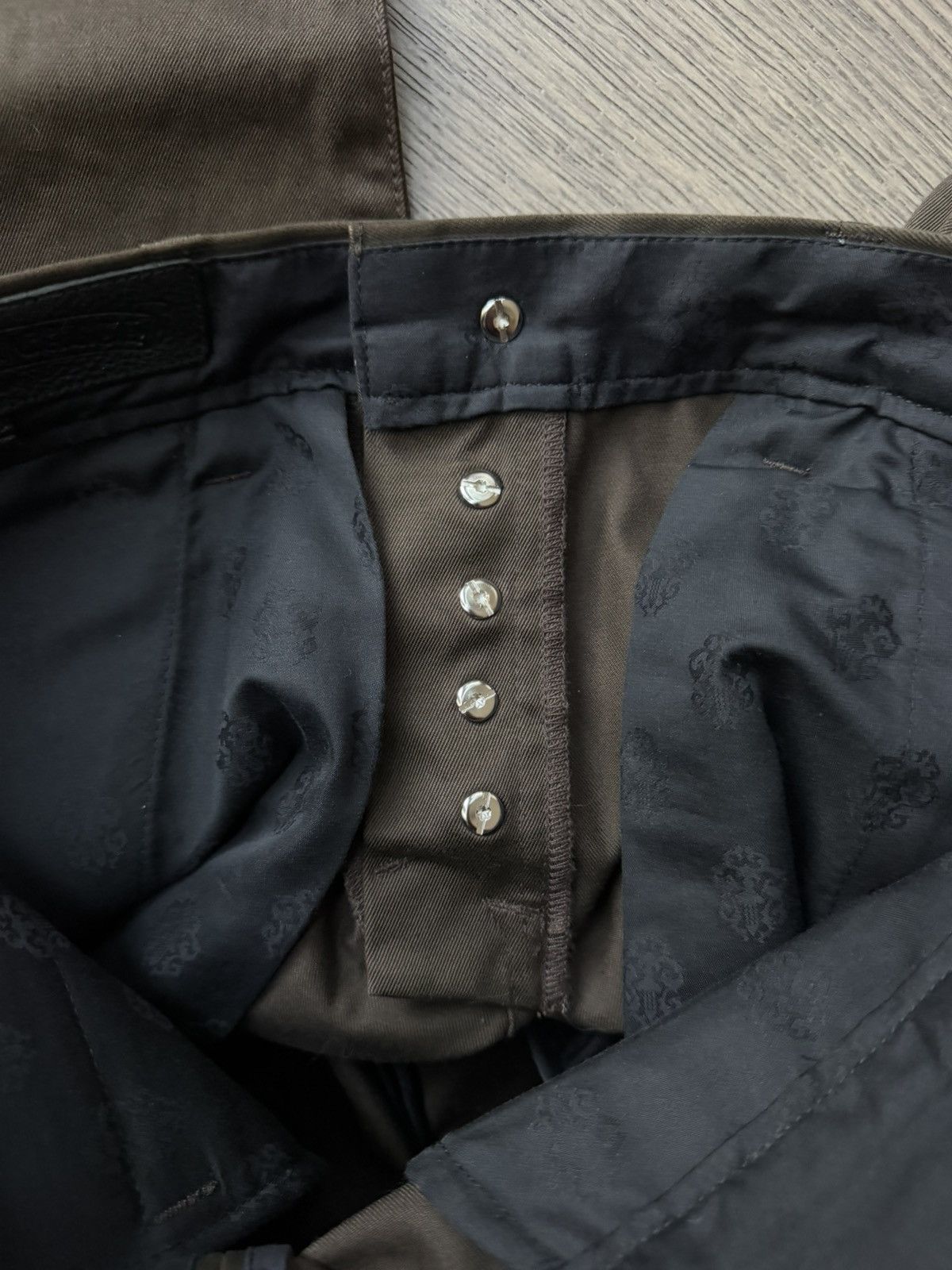 Chrome Hearts Chrome Hearts Cheetah/Black Cross Patch Brown Chino Pants Size US 32 / EU 48 - 14 Thumbnail