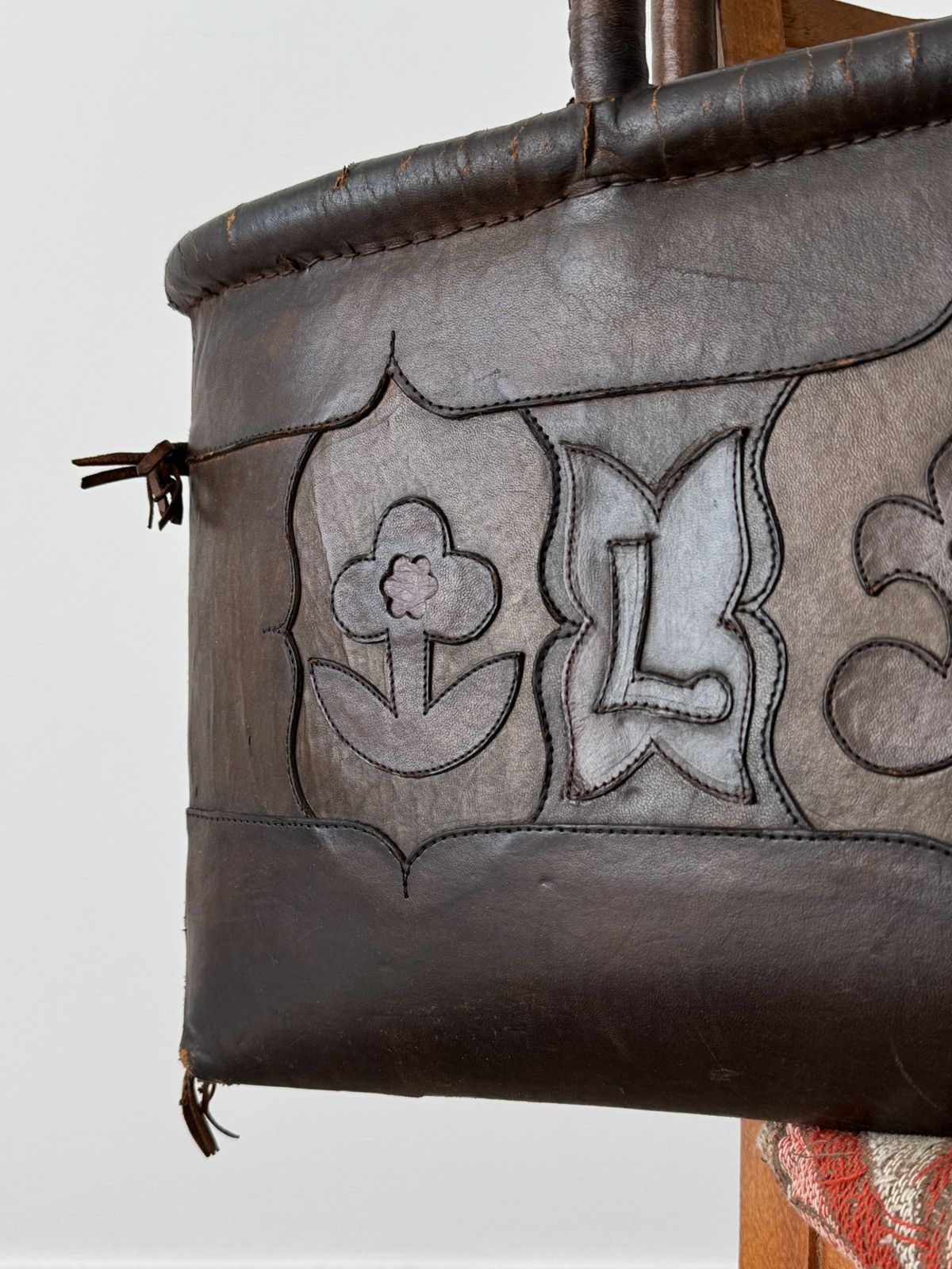 Japanese Brand Early 20th Century German Butcher Knife Leather Tote Bag Size ONE SIZE - 3 Thumbnail