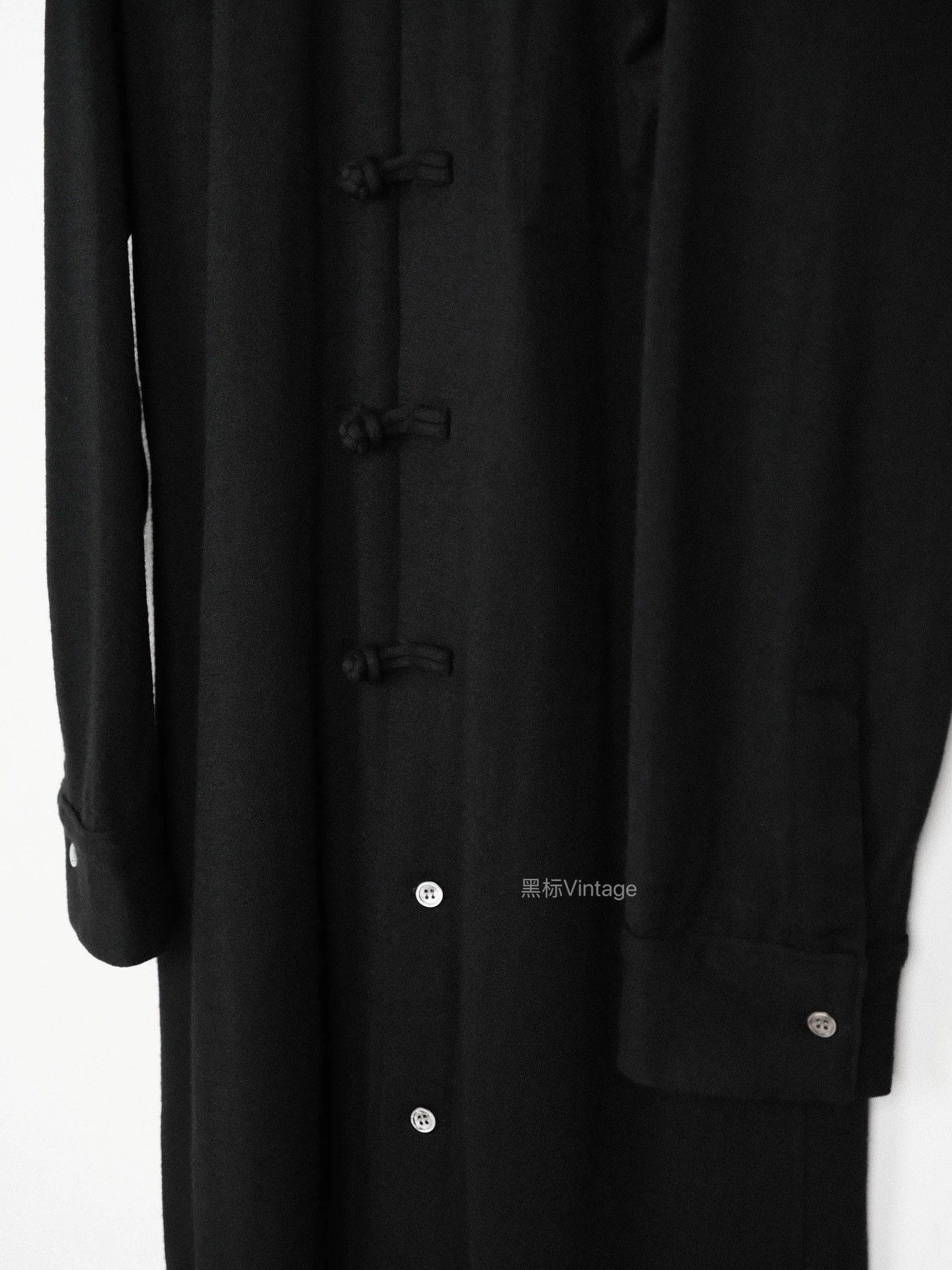 Yohji Yamamoto Yohji 96AW Archive Mandarin Frog Button Long Shirt Size US M / EU 48-50 / 2 - 7 Thumbnail