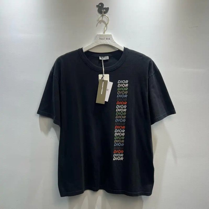 Dior Dior Black Cotton Men's T-Shirt 0089 Size US L / EU 52-54 / 3 - 1 Thumbnail