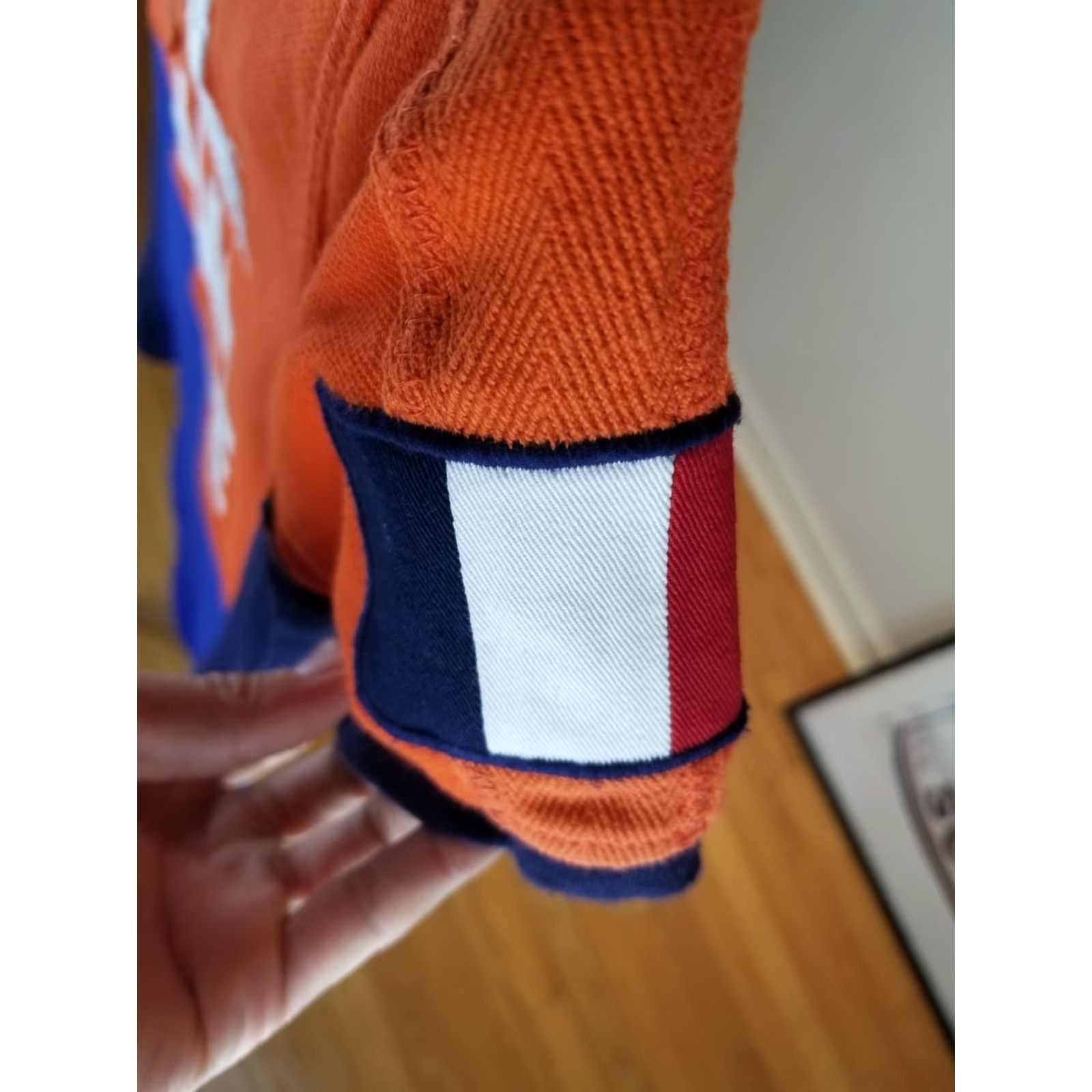 Polo Ralph Lauren VINTAGE RALPH LAUREN POLO SHIRT NAVY/ORANGE FRANCE POLO SHIRT SZ SMALL MEN T-SHIRT 18 INCH CROSS CHEST 28 INCH TOP TO BOTTOM 28 INCH SPRING SUMMER Size US S / EU 44-46 / 1 - 5 Thumbnail