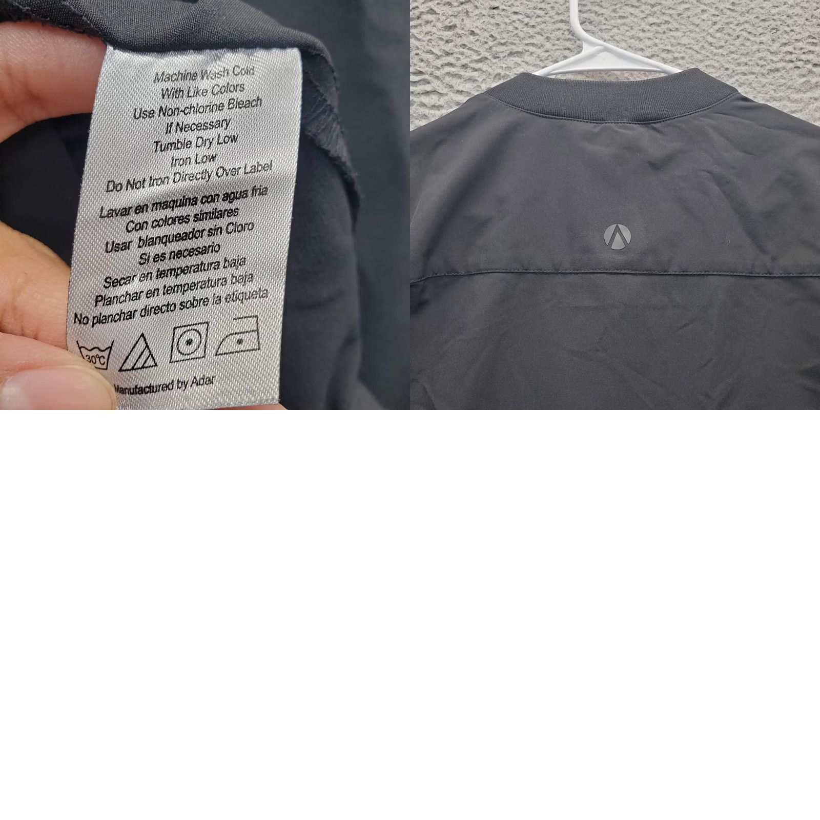 Vintage Adar Addition Bomber Jacket - Womens Medium Black Lined Formal Long Sleeve Zip Up Size M / US 6-8 / IT 42-44 - 8 Thumbnail