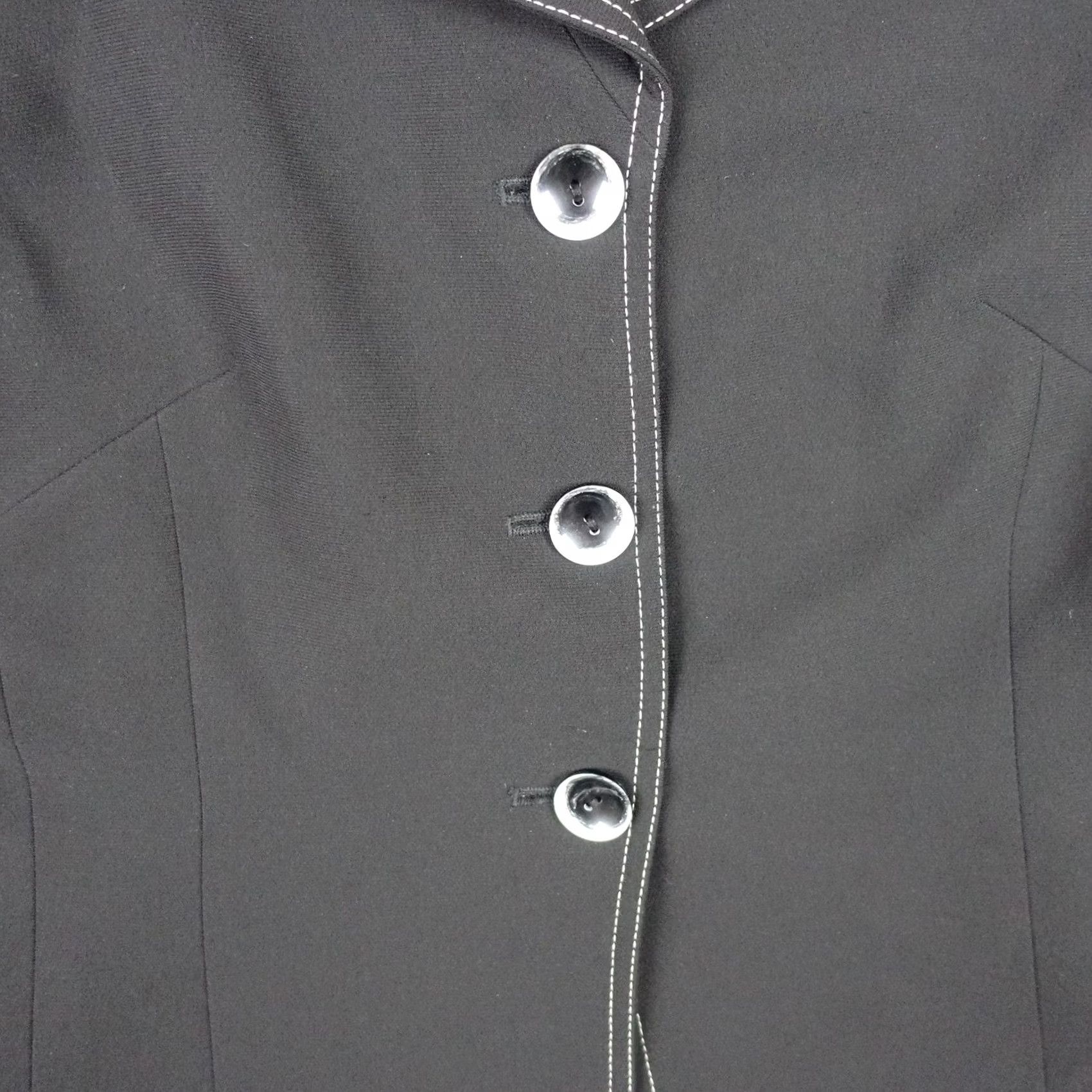 Vintage VINTAGE Collections for Le Suit Blazer Jacket Womens 10P Black Leopard Lined VTG Size L / US 10 / IT 46 - 4 Thumbnail