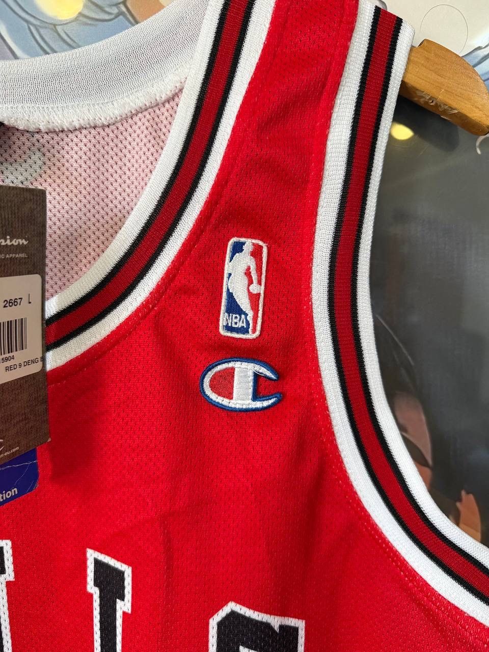 Champion Vintage NEW Champion Chicago bulls jersey NBA Deng 9 Size US L / EU 52-54 / 3 - 7 Thumbnail