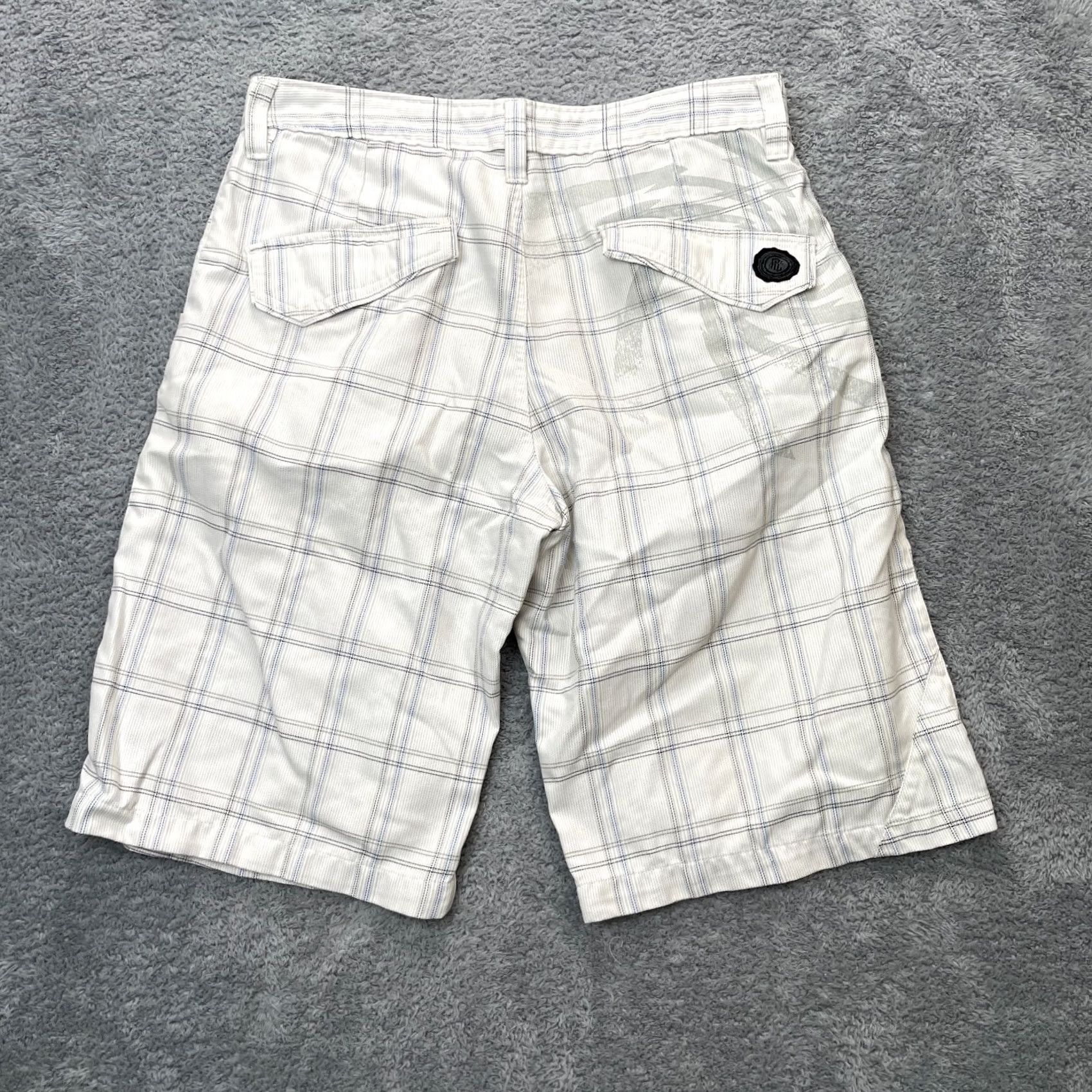 Rip Curl VTG Rip Curl Shorts Mens M White Plaid Chino Casual Preppy Size US 31 - 2 Thumbnail