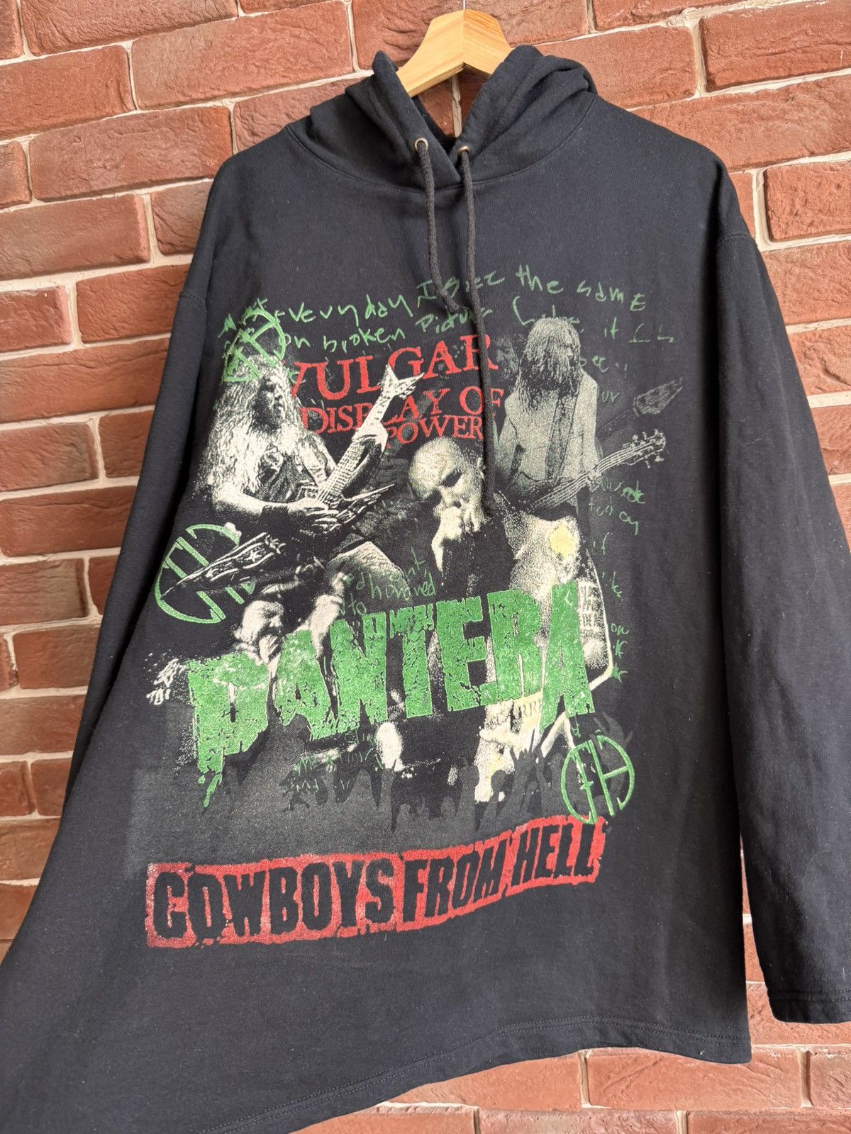 Band Tees 90s Rare Vintage Pantera Vulgar Display Metal Band Hoodie xl Size US XL / EU 56 / 4 - 8 Thumbnail