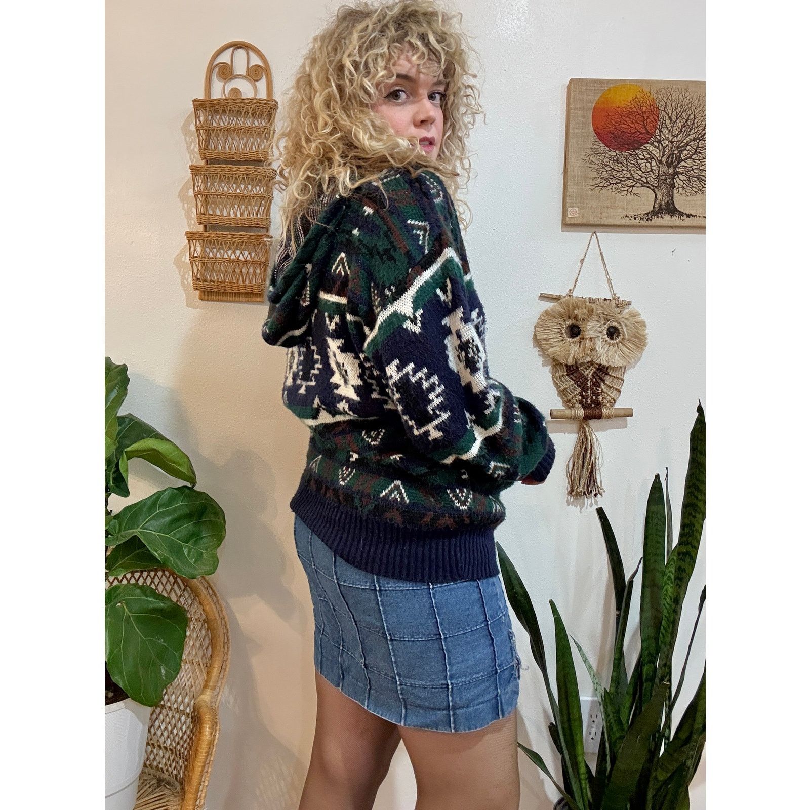 Other 90s Southwestern Hooded Knit Pullover size XL Size US XL / EU 56 / 4 - 3 Thumbnail