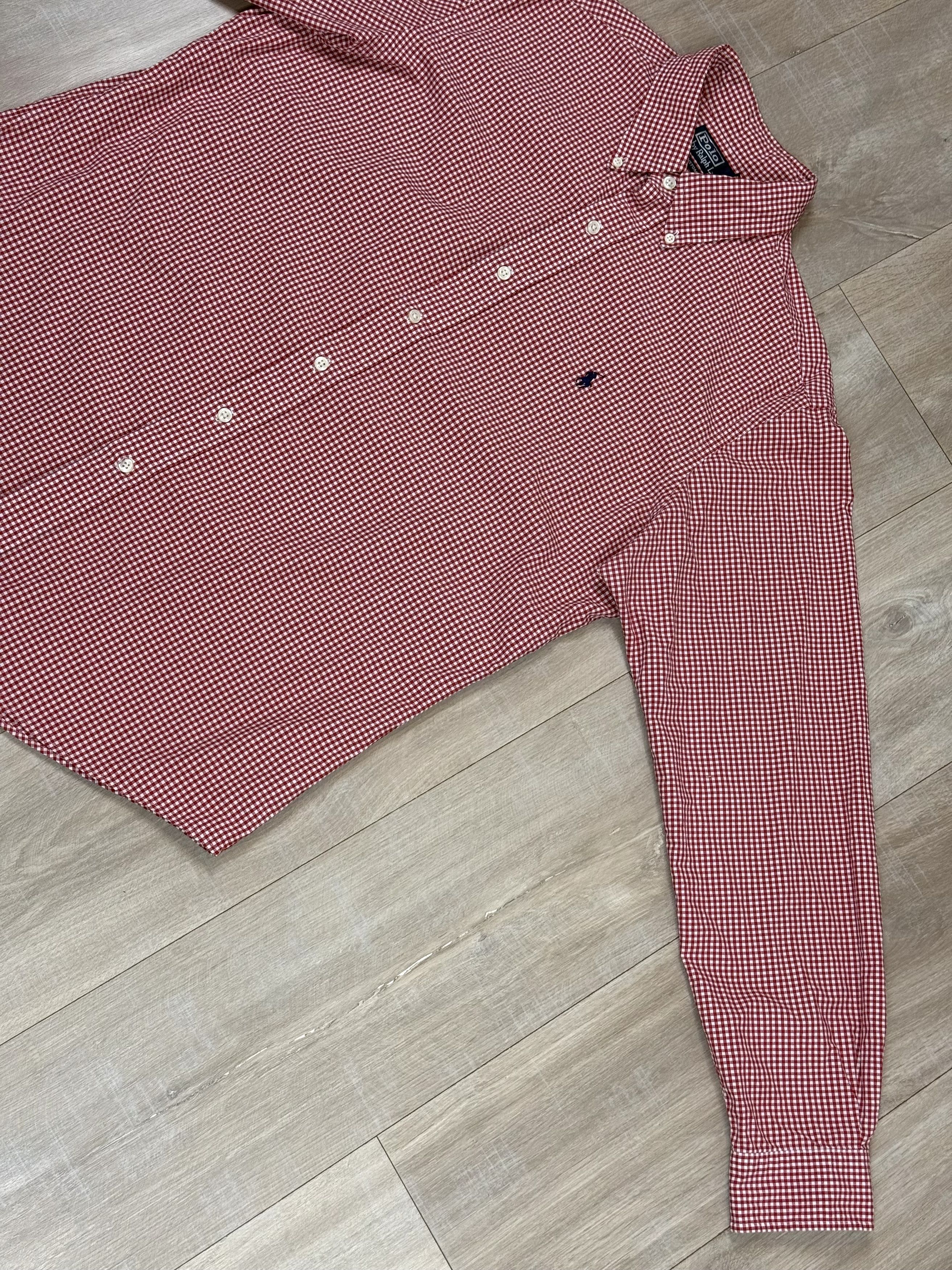 Polo Ralph Lauren Vintage Polo Ralph Lauren Shirt White/Red Size US L / EU 52-54 / 3 - 3 Thumbnail