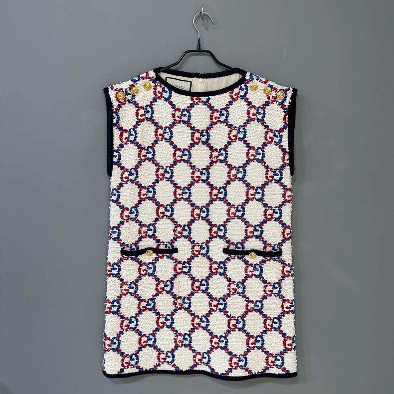 Gucci Gucci Tweed full-print sleeveless dress 2503-Nextarrow Size XS / US 0-2 / IT 36-38 - 1 Thumbnail