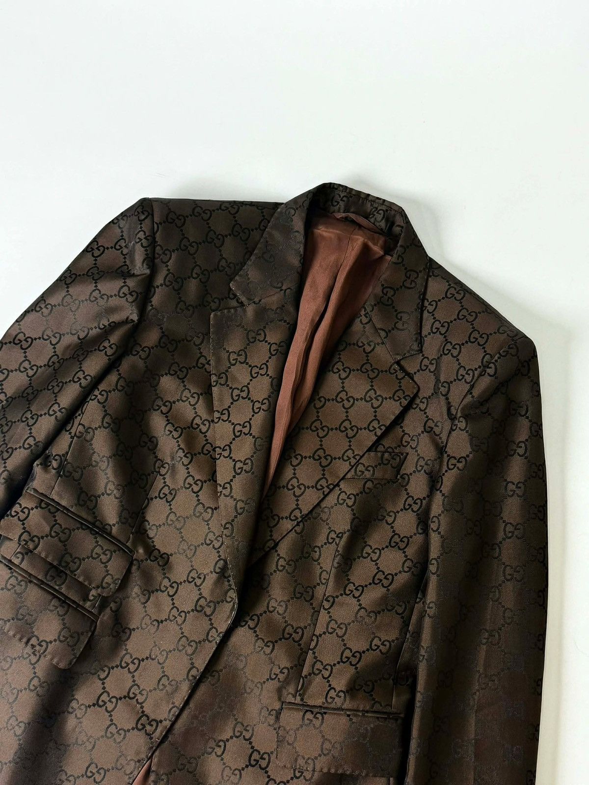 Gucci Gucci by Tom Ford 1998 Monogram Suit Blazer Size M / US 6-8 / IT 42-44 - 3 Thumbnail
