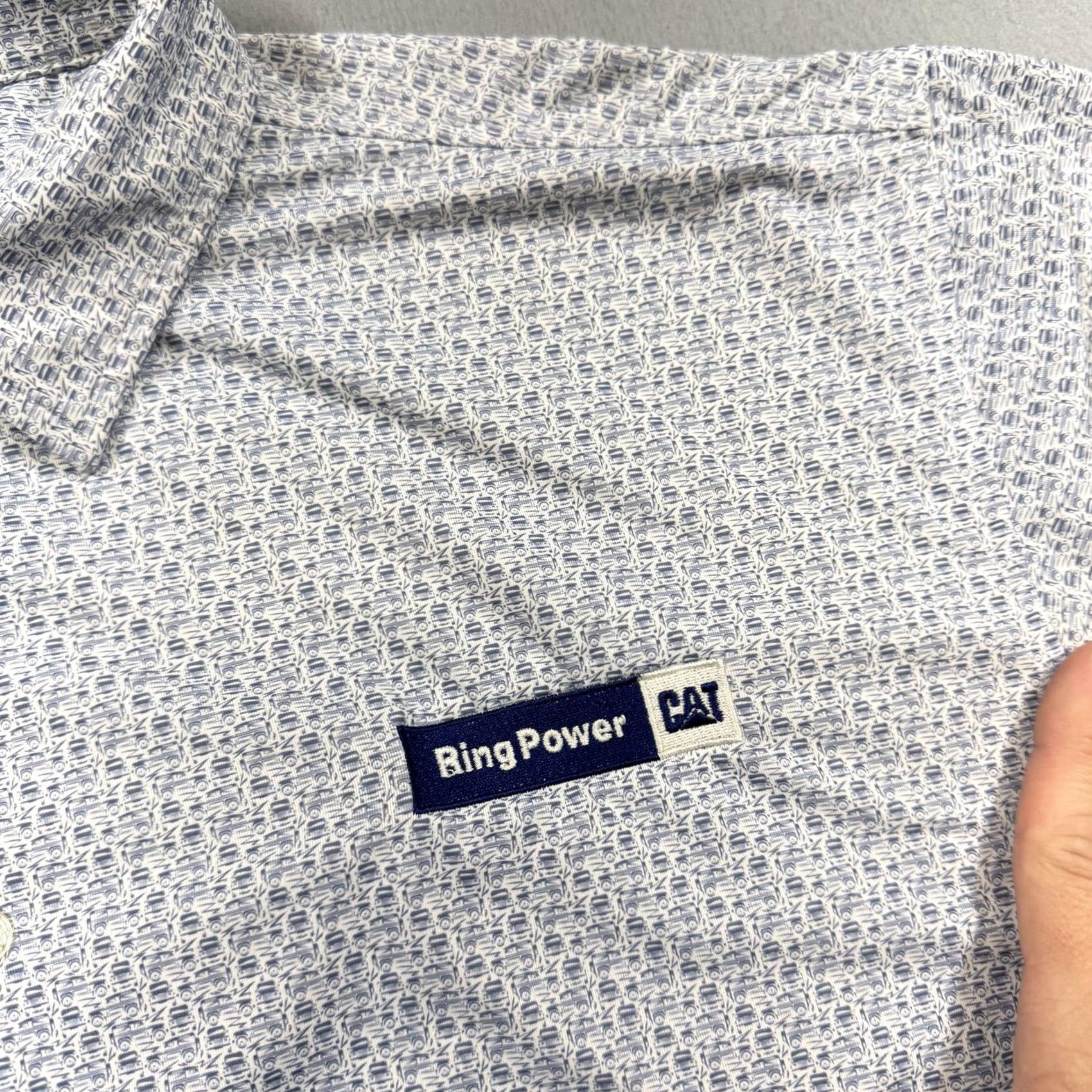 Vintage GenTeal Polo Shirt Mens XL Blue Graphic Print Golf Performance Polo Shirt Size US XL / EU 56 / 4 - 2 Thumbnail
