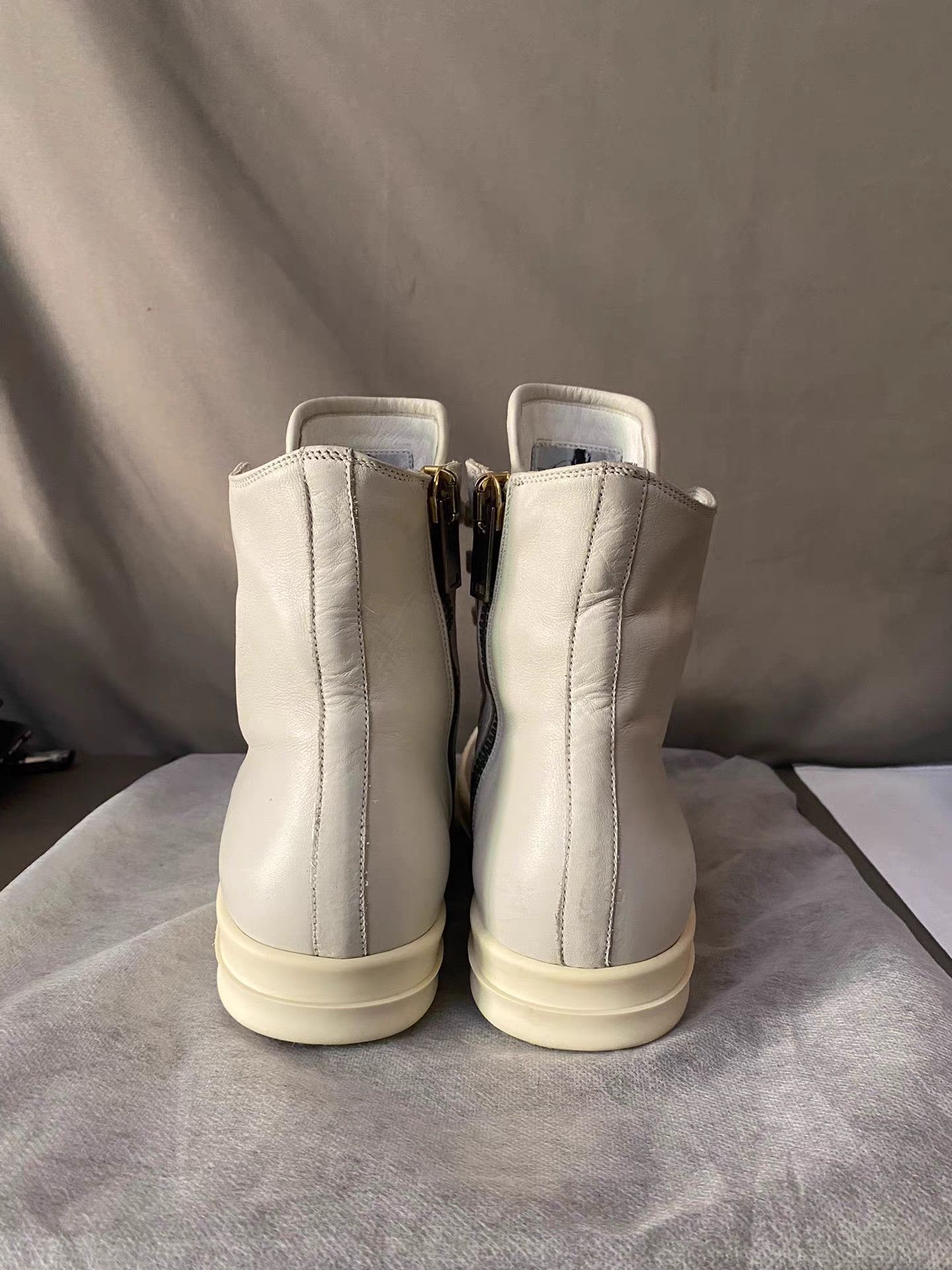 Rick Owens Rick Owens mainline leather high top sneakers Size US 8 / IT 38 - 4 Thumbnail