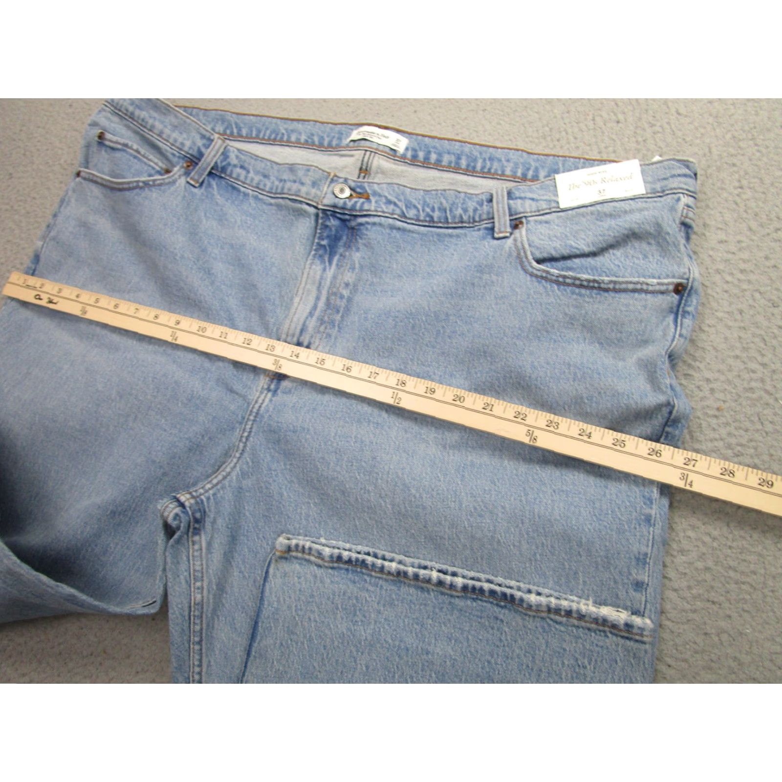Abercrombie & Fitch Abercrombie & Fitch Jeans Women 24 Regular Long High Rise Blue 90s Relaxed Style Size 42" / US 20 - 5 Thumbnail