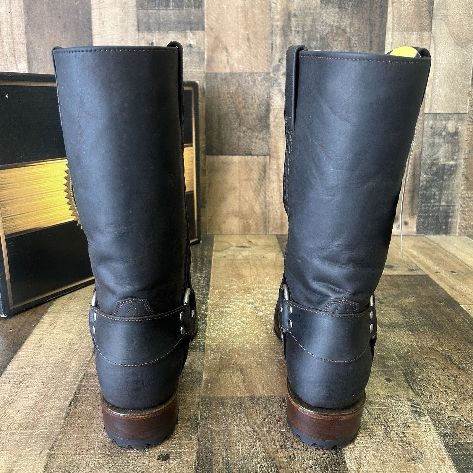 Vintage El General Buckle Harness Brown Boots Mens 10.5 Size US 10.5 / EU 43-44 - 8 Thumbnail