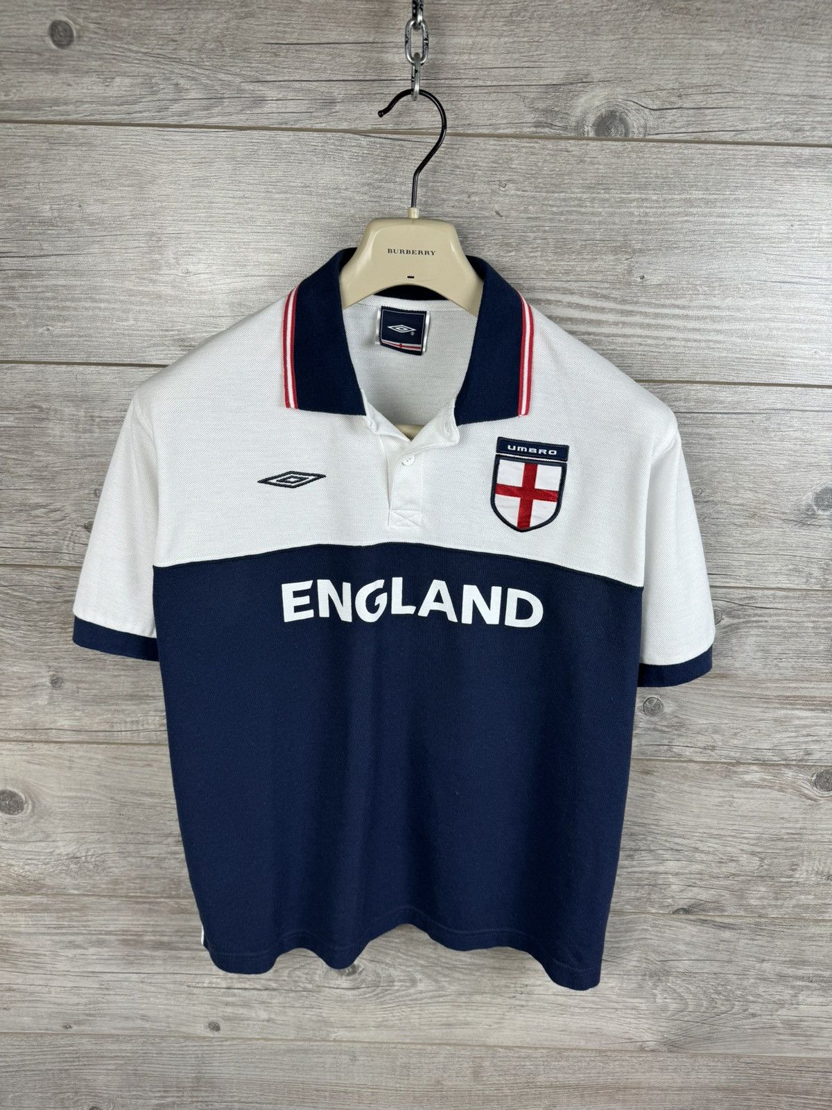 Umbro × Vintage UMBRO POLO BIG LOGO ENGLAND 🏴󠁧󠁢󠁥󠁮󠁧󠁿 VINTAGE SITY SERIES SIZE M Size US M / EU 48-50 / 2 - 3 Thumbnail