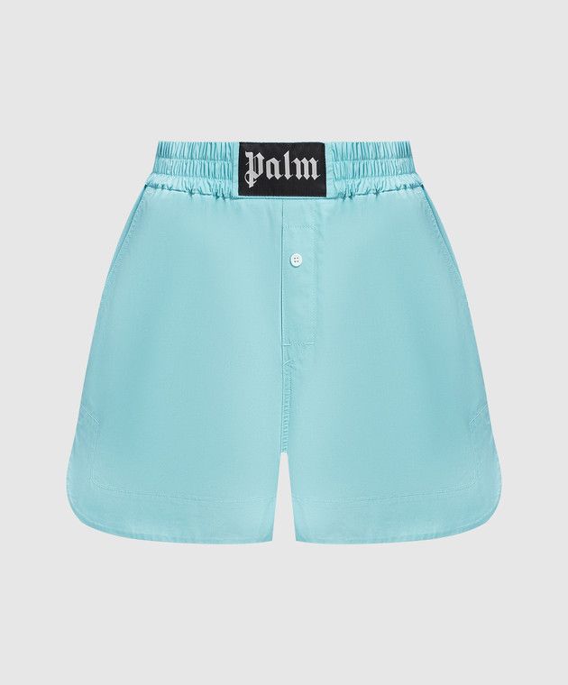 Palm Angels o1y1125 Short in Sky Blue Size 26" / US 2 / IT 38 - 1 Thumbnail