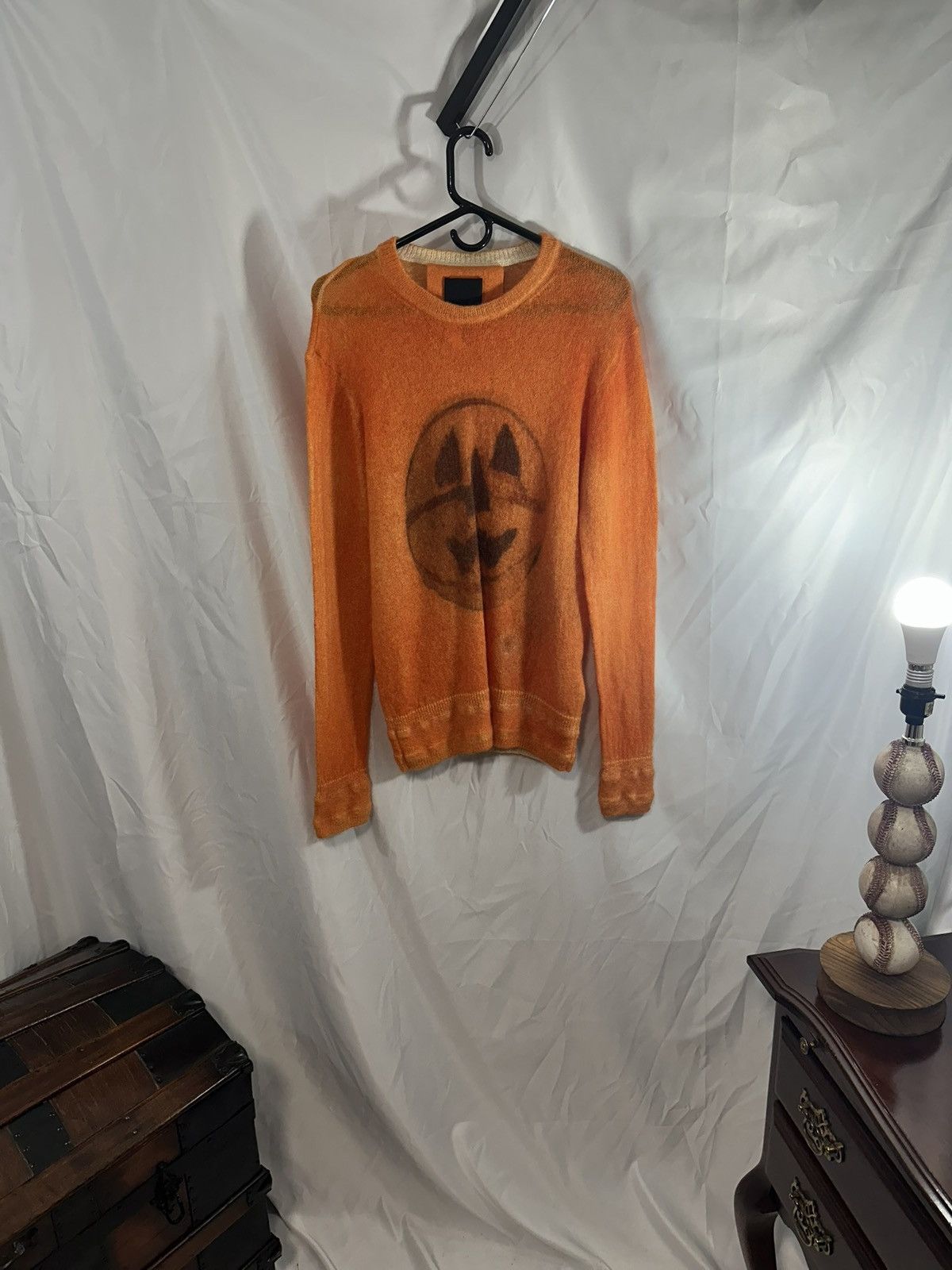Givenchy Givenchy Pumpkin Mohair Sweater Size US XL / EU 56 / 4 - 1 Thumbnail