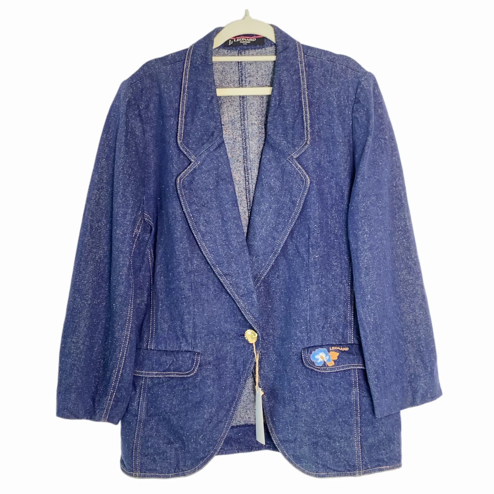 Leonard Paris Leonard Silk Jacket Inspired by Denim Size M / US 6-8 / IT 42-44 - 1 Thumbnail
