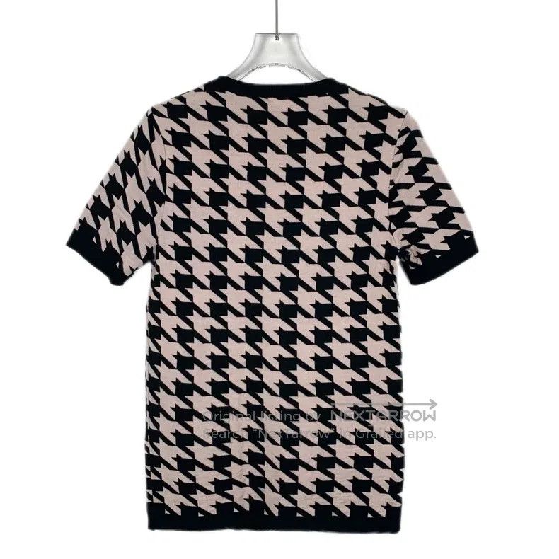 Dior Dior Colour-matched check cotton round-neck short-sleeved Size M / US 6-8 / IT 42-44 - 2 Thumbnail