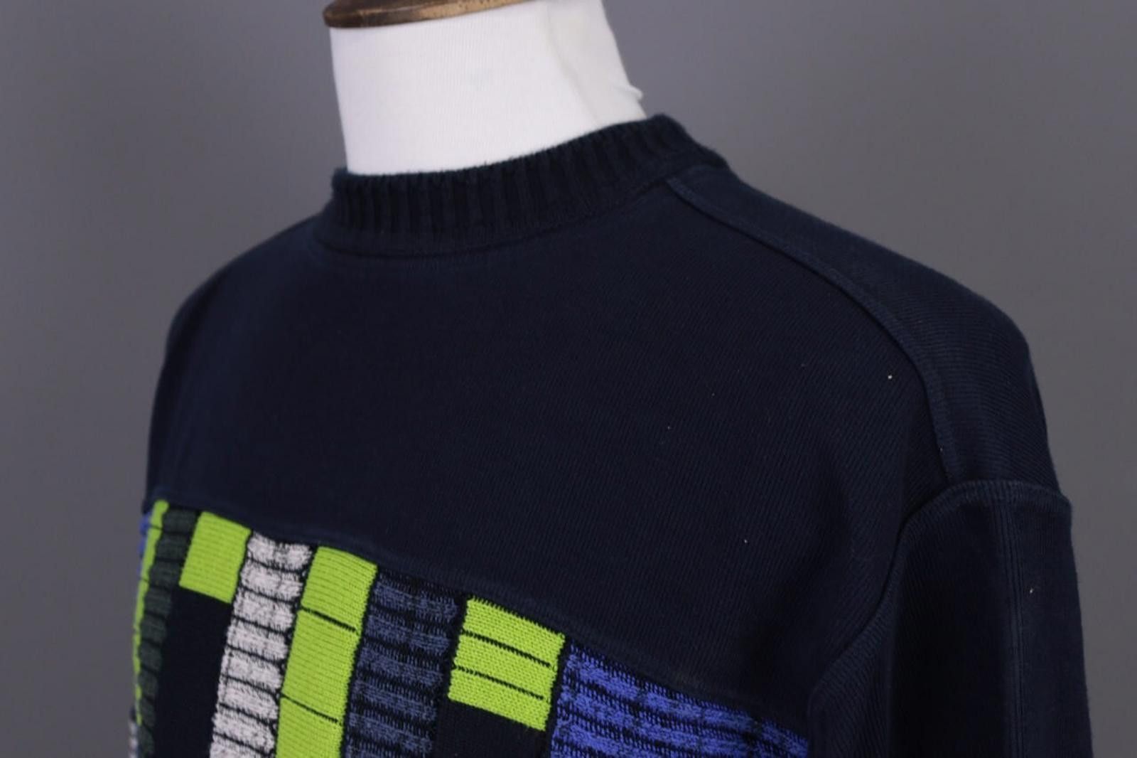 Carlo Colucci Carlo Colucci Sport Black Cotton Knit Sweater Size M Size US M / EU 48-50 / 2 - 9 Thumbnail