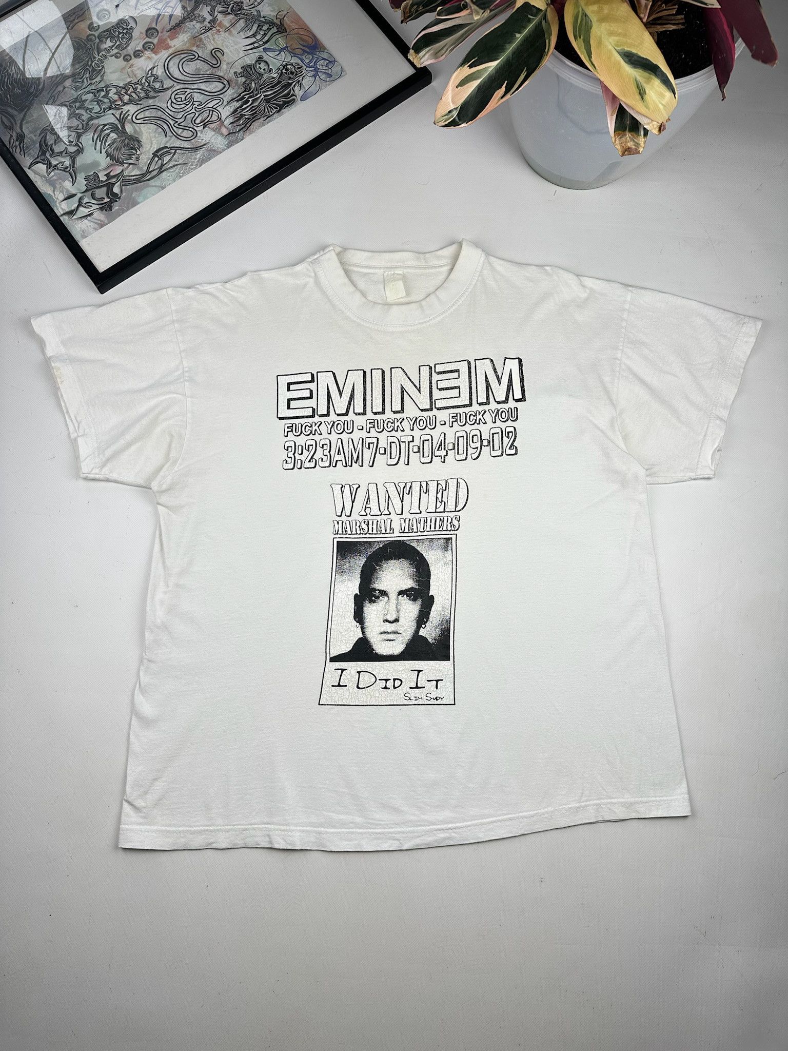 Eminem 00s Vintage The Eminem T-Shirt Size US XL / EU 56 / 4 - 1 Thumbnail