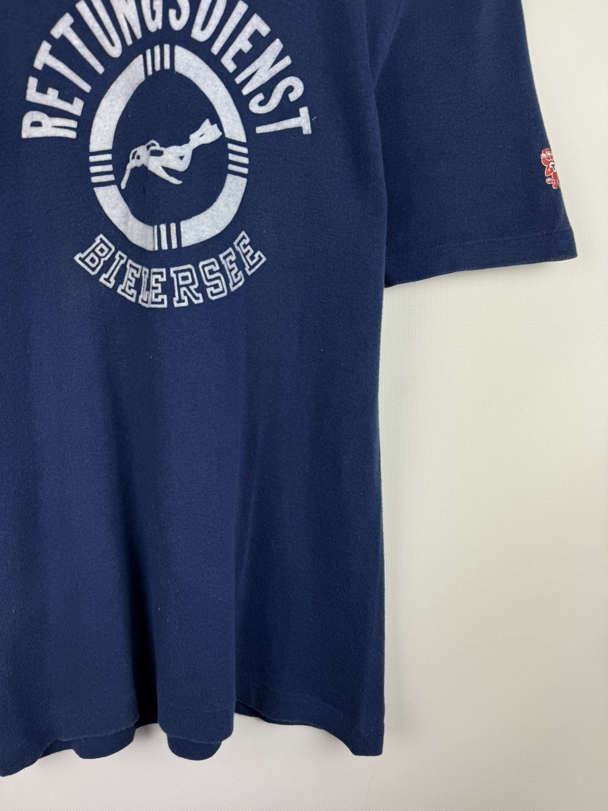 Vintage Tilt Rettungsdienst Bielersee Vintage 70 French Work T Shirt Size US M / EU 48-50 / 2 - 6 Thumbnail