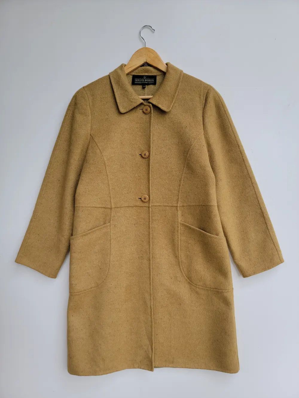 Other Giovanni Maniglia Wool Long Jacket Size L / US 10 / IT 46 - 1 Thumbnail