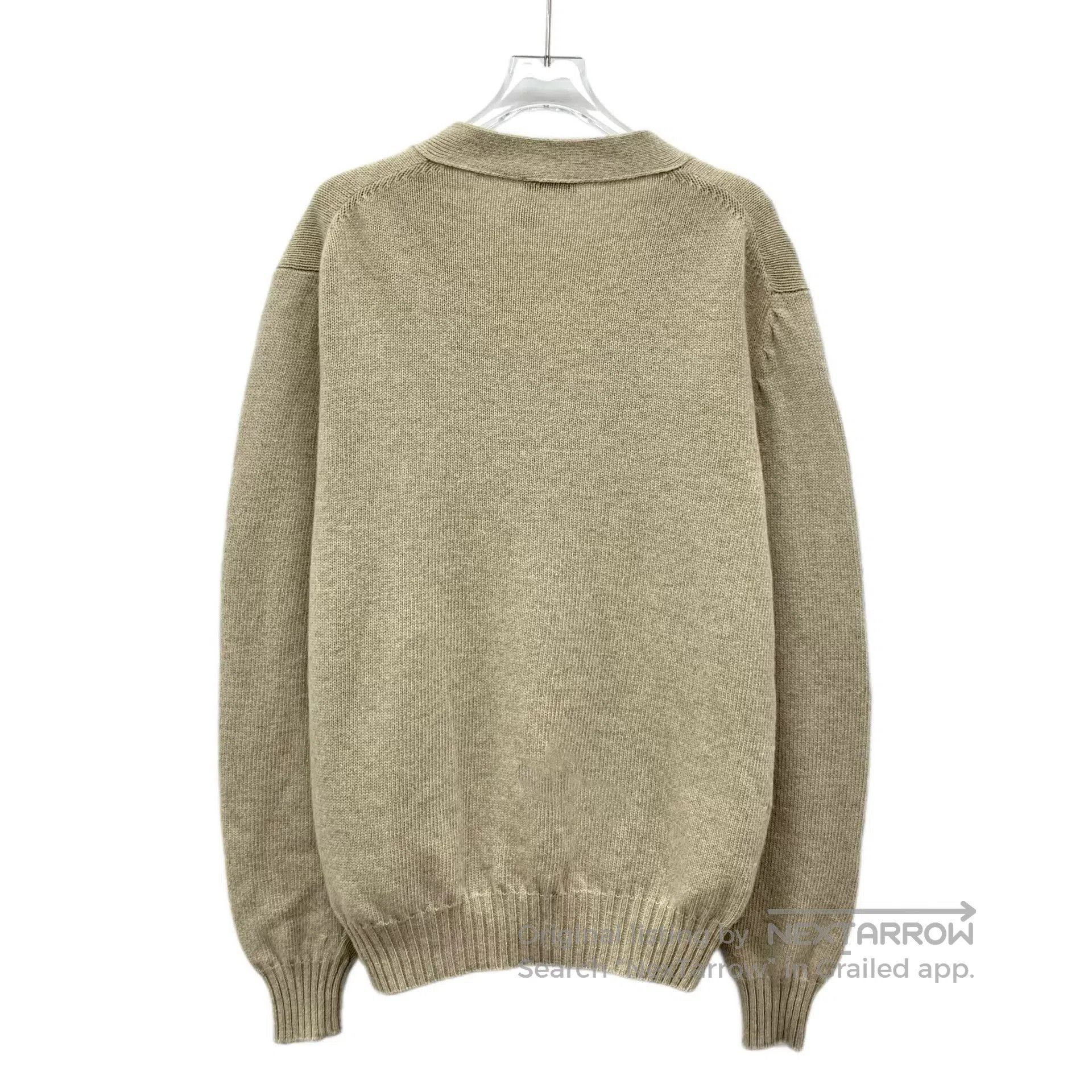 Dior Dior Oatmeal Logo Wool Knit Cardigan. Size US M / EU 48-50 / 2 - 2 Thumbnail