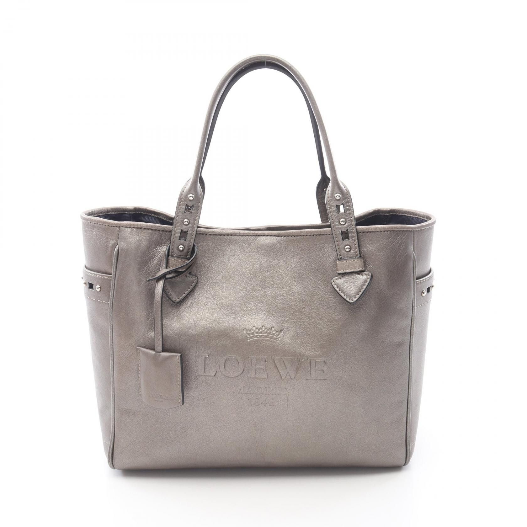 Loewe Loewe Loewe HERITAGE Leather Tote Bag Leather Tote Bag DUTY FREE for USA Size ONE SIZE - 1 Thumbnail