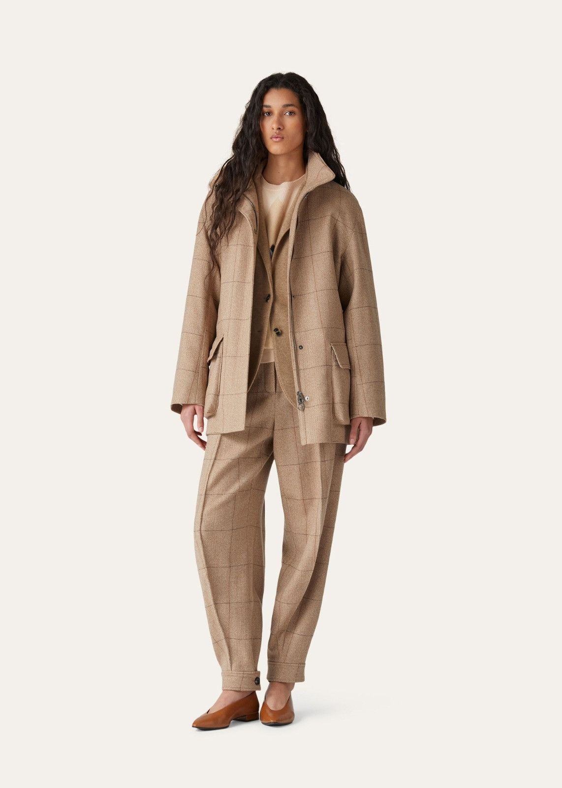 Loro Piana o1srvl11e0126 FAN5221 Iconic Voyager Jacket in Tan Size M / US 6-8 / IT 42-44 - 3 Thumbnail